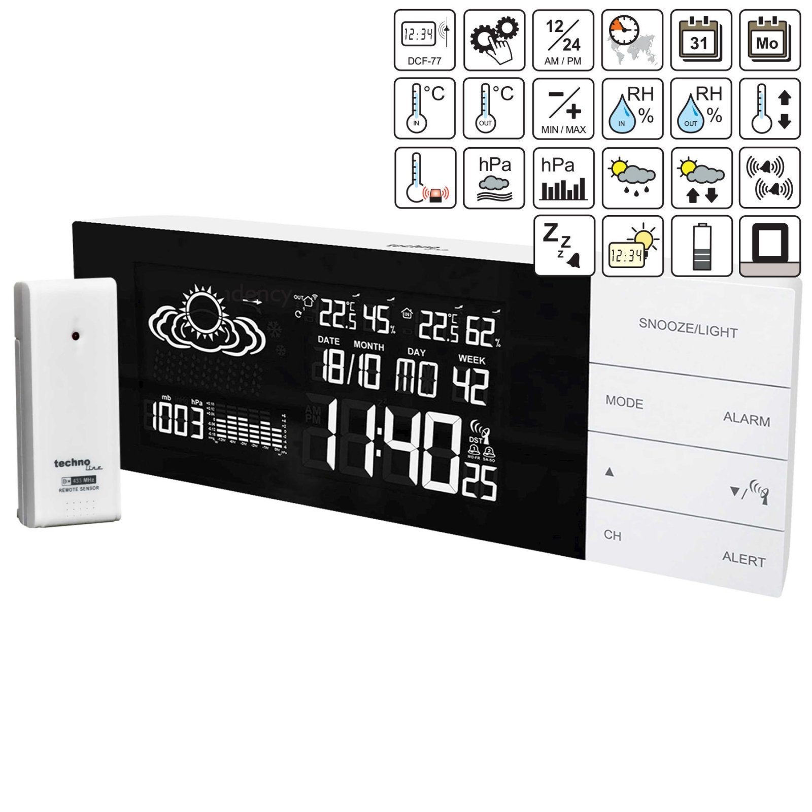 Метеостанція Technoline WS6870 White (WS6870) 6