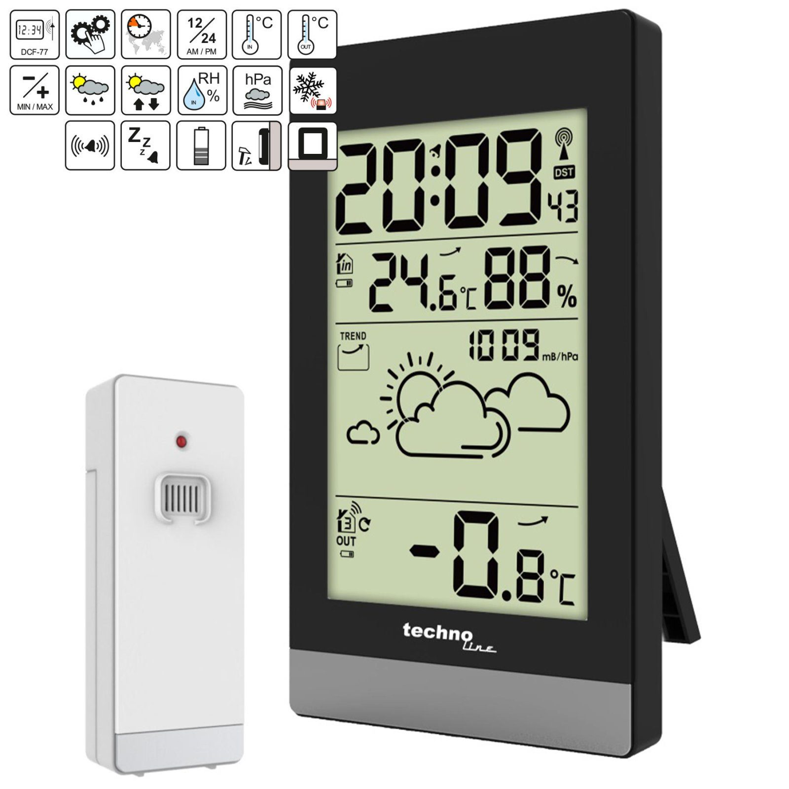 Метеостанція Technoline WS9132 Black (WS9132) 9