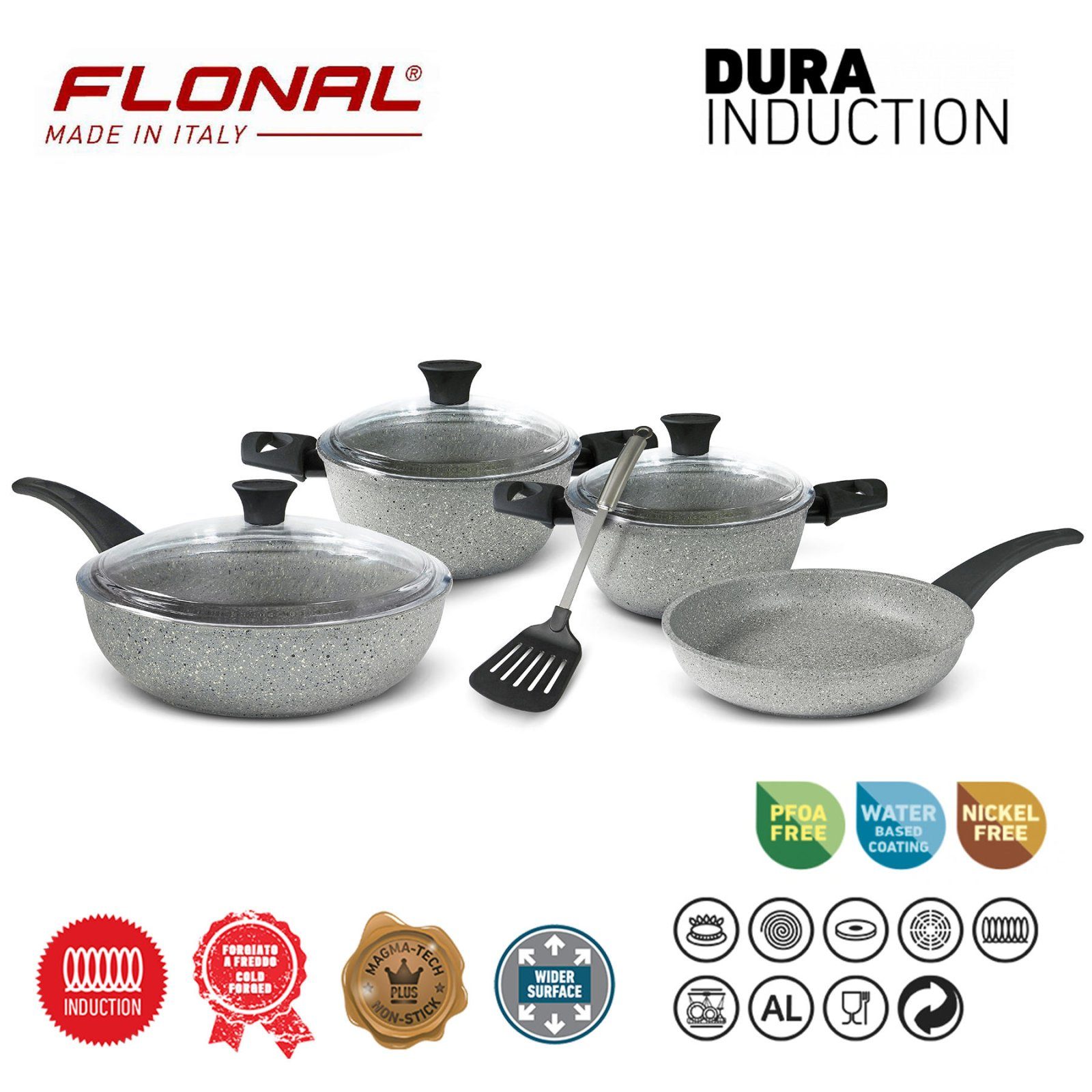 Набір посуду Flonal Dura Induction 8 предметів (DUISET08PZ) 2