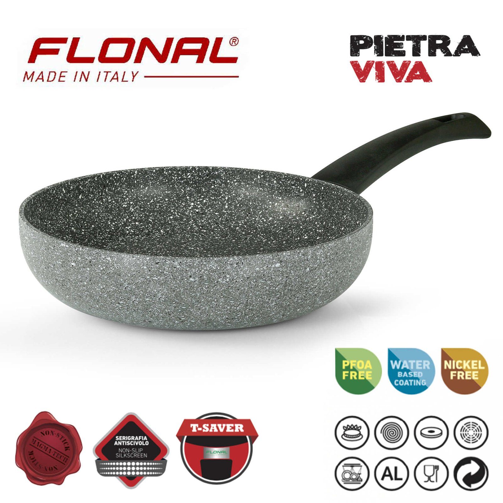 Сковорода Flonal Pietra Viva 22 см (PV8PB2270) 2