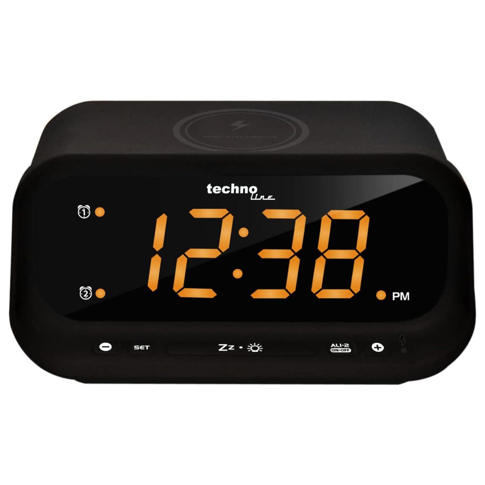 Годинник настільний Technoline WT477 Wireless Mobile Charging Black (WT477) 2
