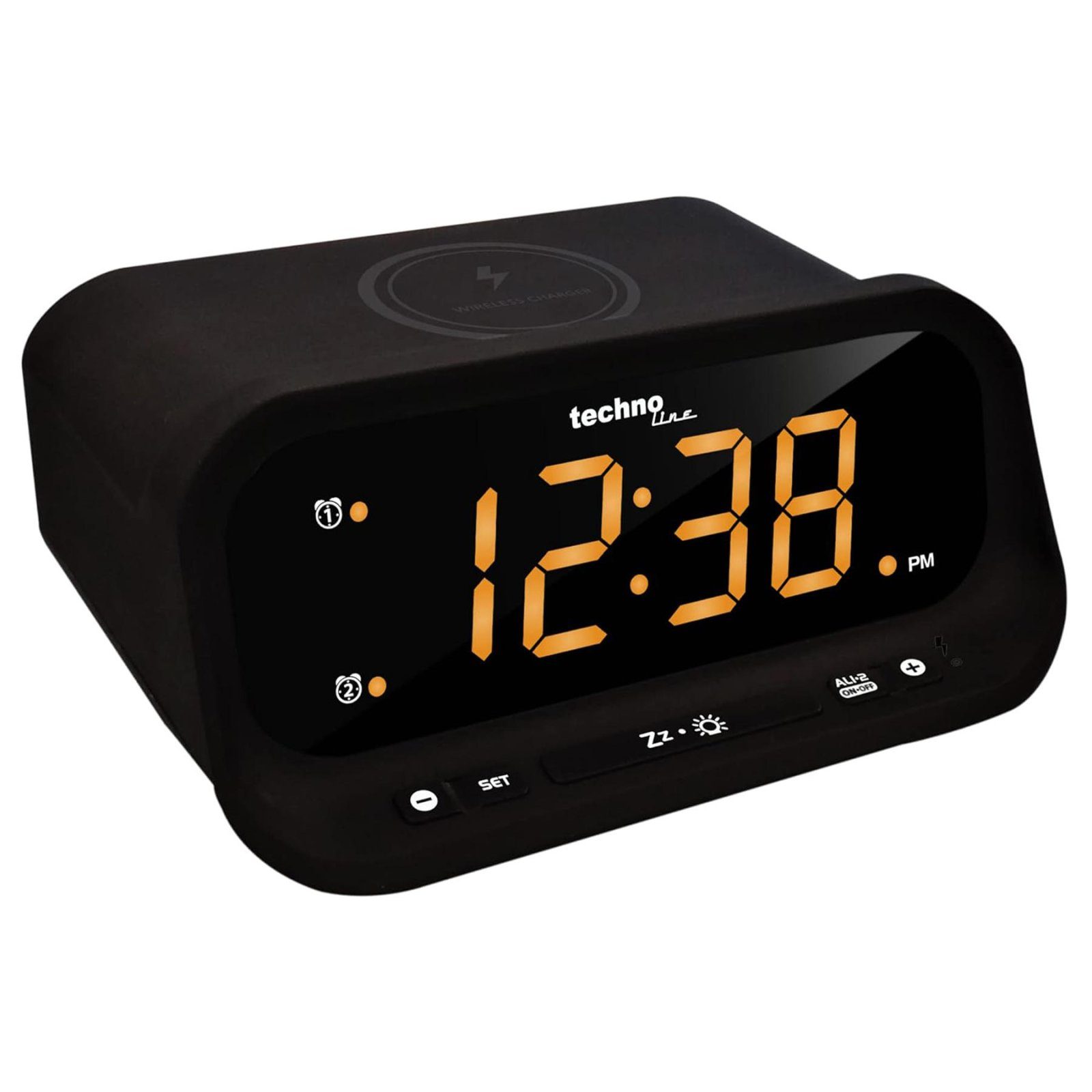 Годинник настільний Technoline WT477 Wireless Mobile Charging Black (WT477) 3