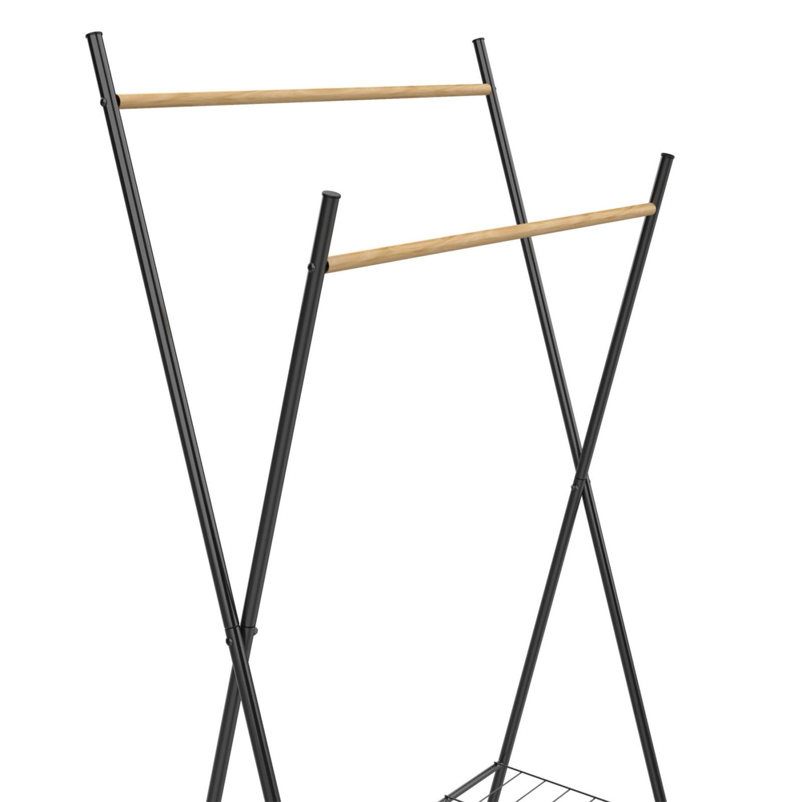 Стійка для одягу Casa Si Garment Rack Bamboo Black (CS92309W04) 2