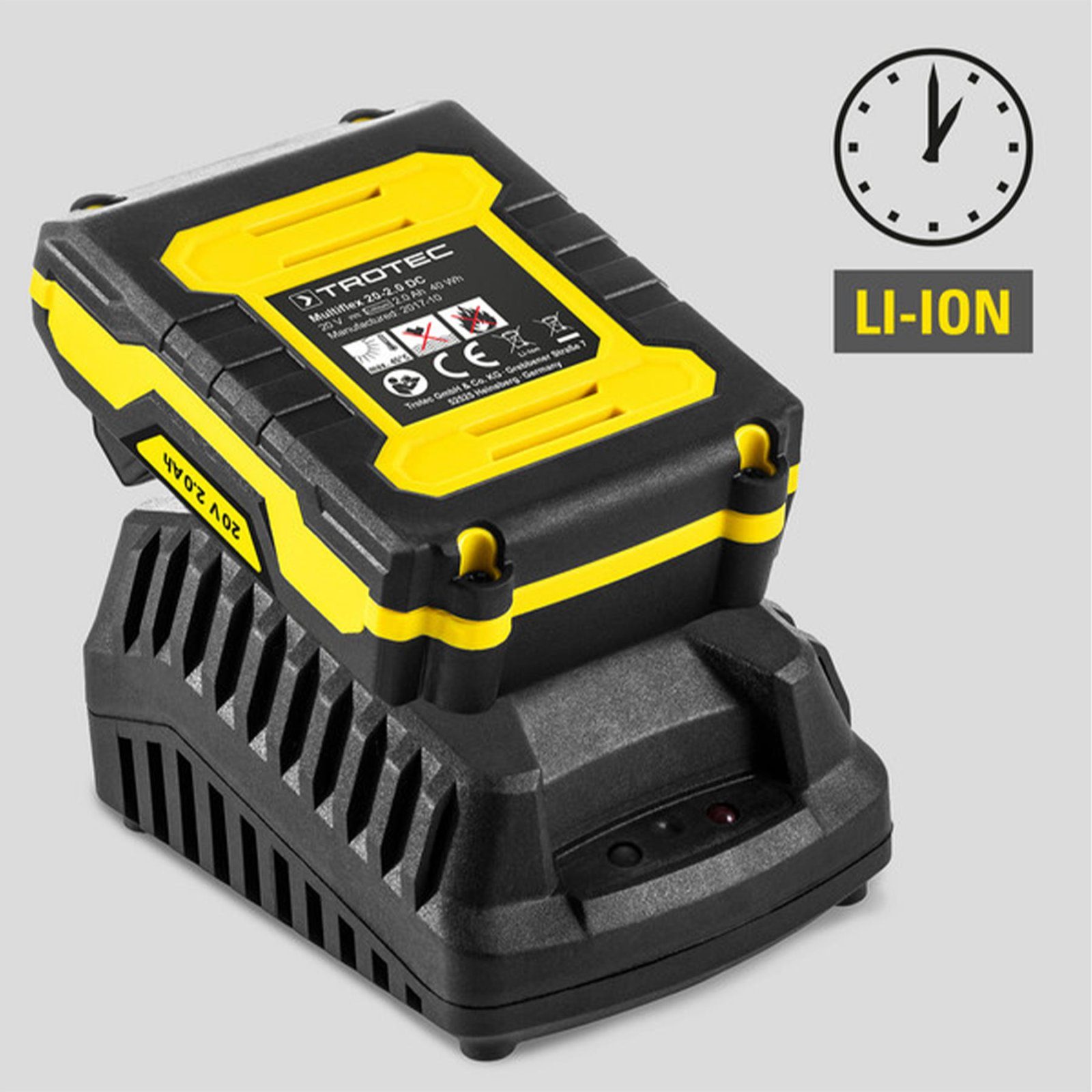 Дриль-шурупокрут акумуляторний ударний Trotec PHDS 11-20V + кейс (4410000502) 9