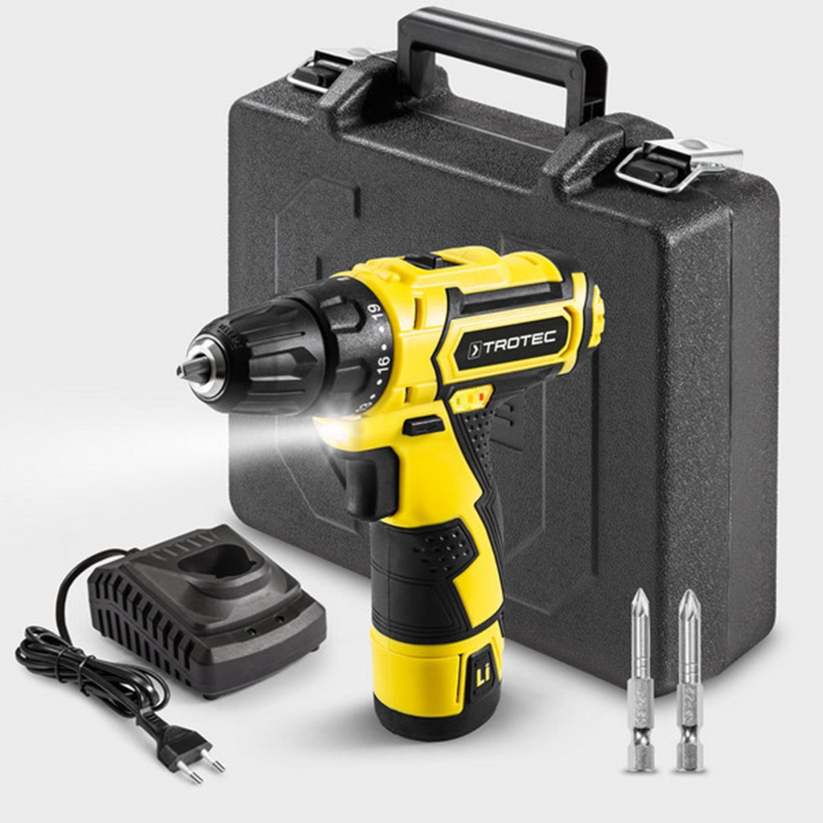 Дриль-шурупокрут акумуляторний Trotec PSCS 11-12V + кейс (4410000102) 5