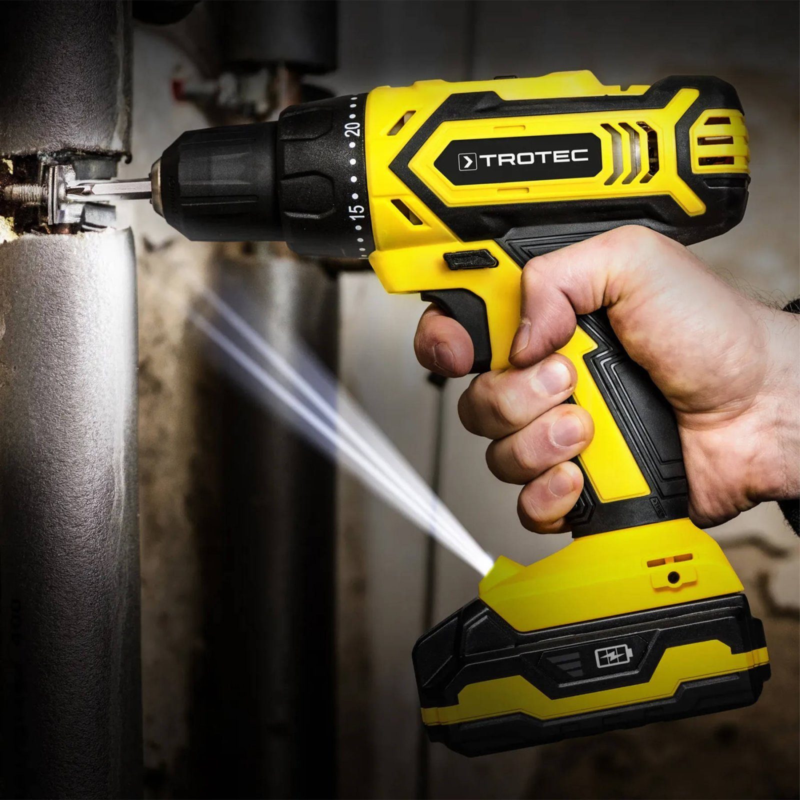 Дриль-шурупокрут акумуляторний Trotec PSCS 11-20V + кейс (4410000302) 5