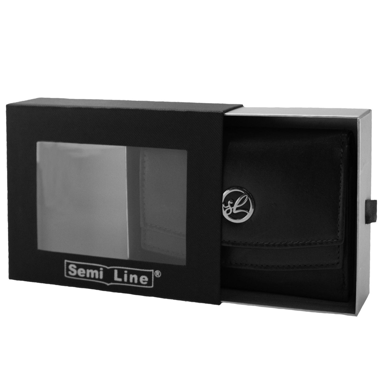 Гаманець жіночий шкіряний Semi Line RFID Black (P8274-0) 4