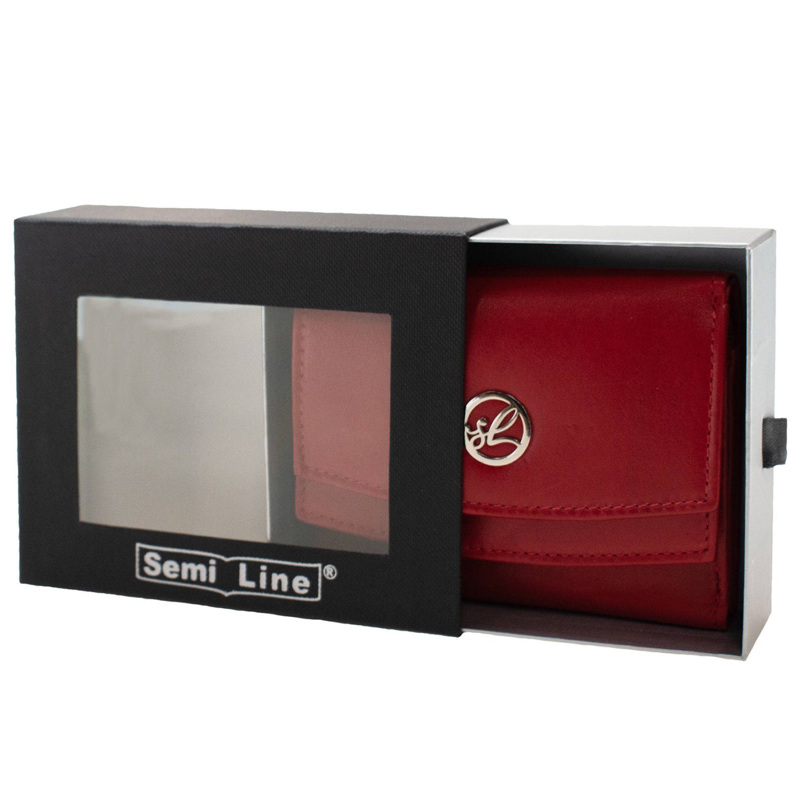 Гаманець жіночий шкіряний Semi Line RFID Red (P8274-2) 6