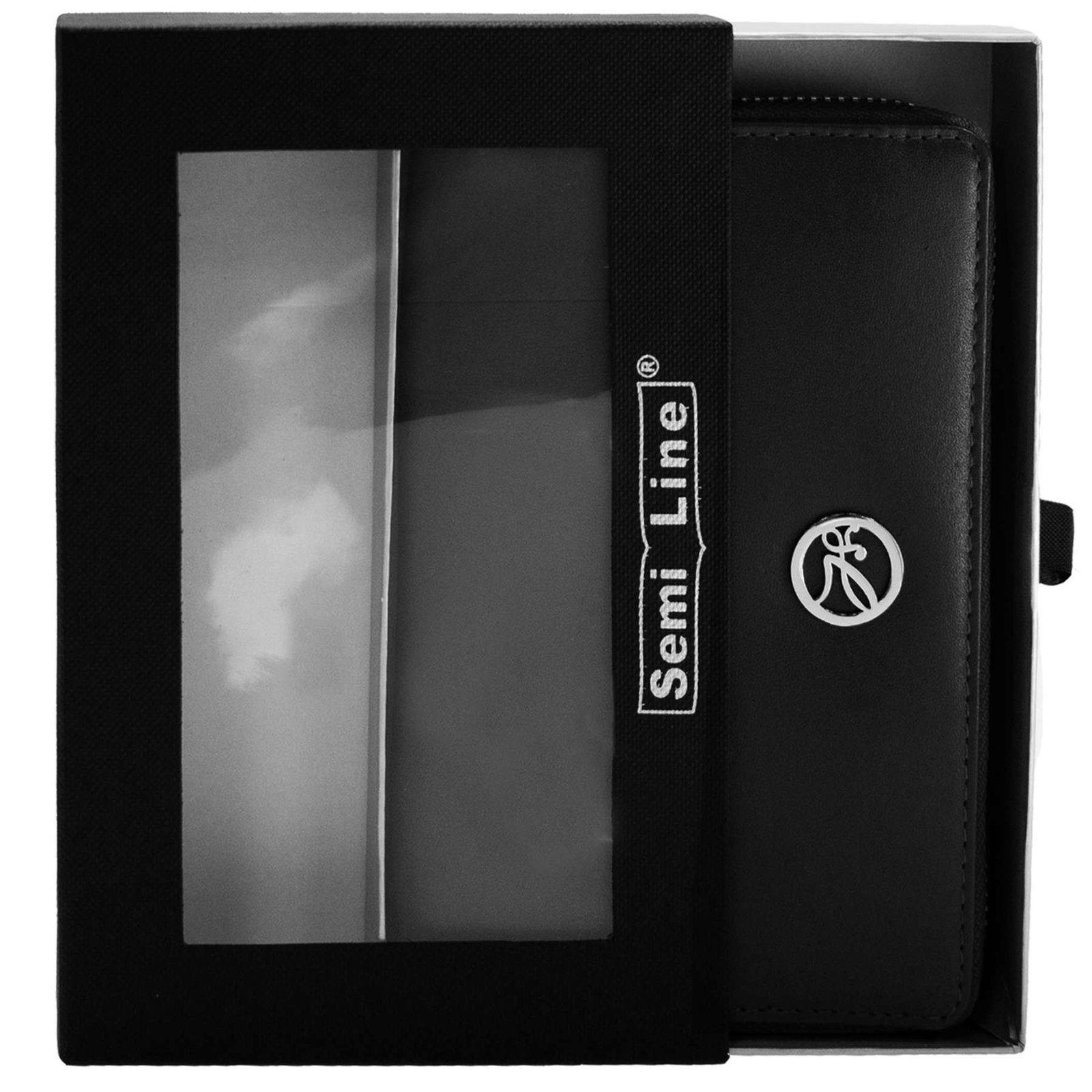 Гаманець жіночий шкіряний Semi Line RFID Black (P8271-0) 3