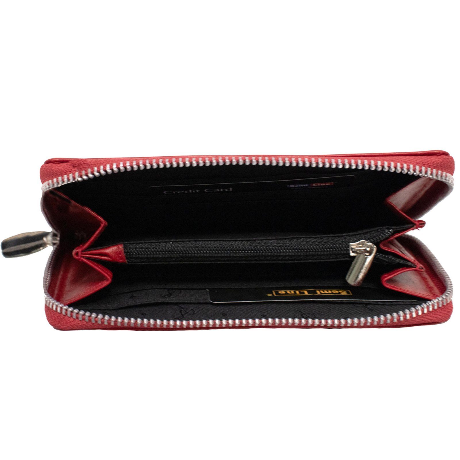 Гаманець жіночий шкіряний Semi Line RFID Red (P8271-2) 2