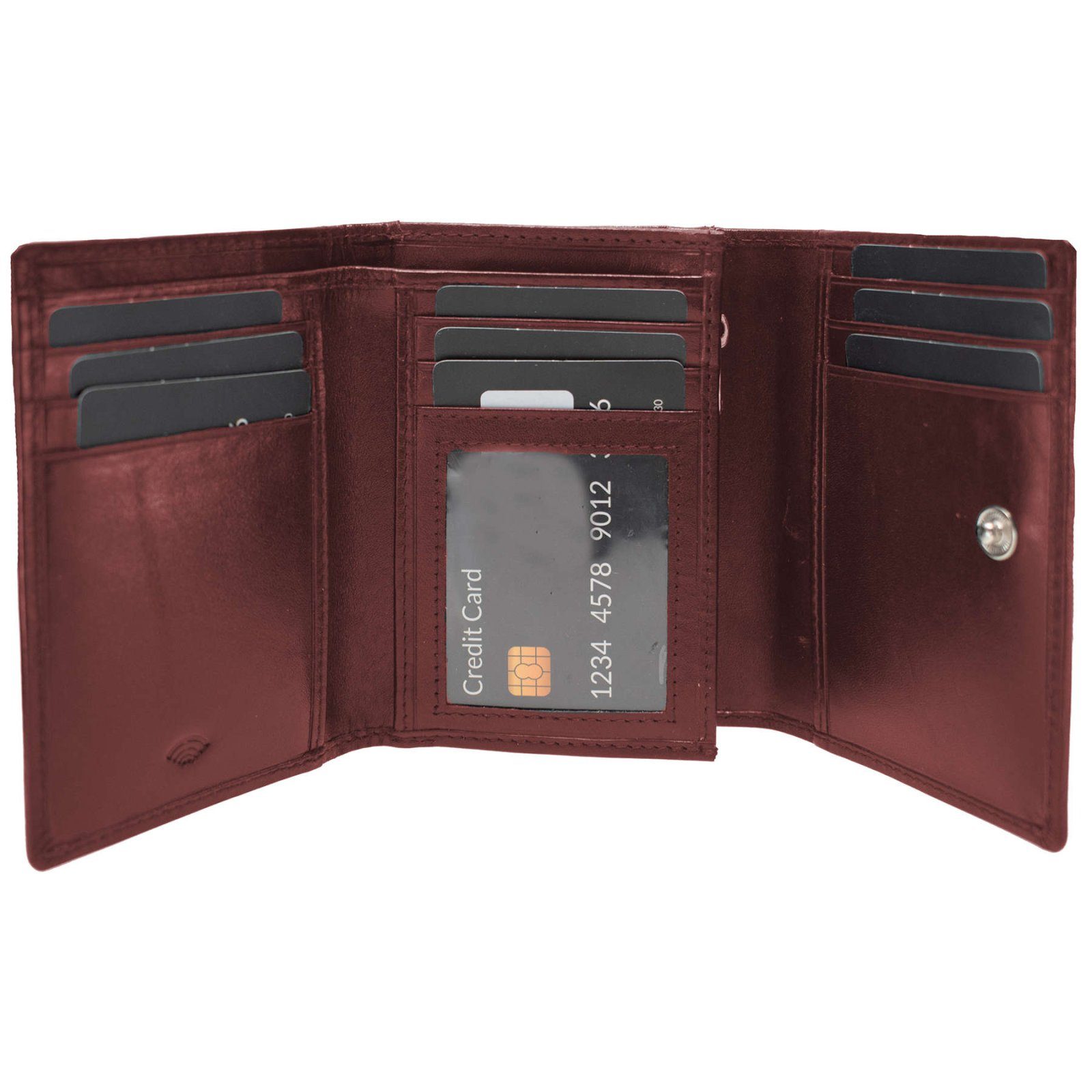 Гаманець жіночий шкіряний Semi Line RFID Dark Red (P8263-2) 2