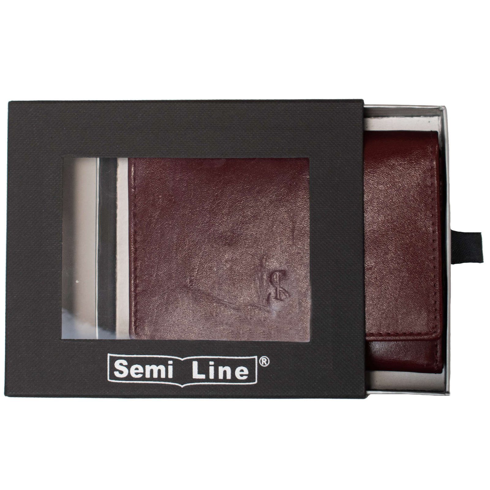 Гаманець жіночий шкіряний Semi Line RFID Dark Red (P8263-2) 3