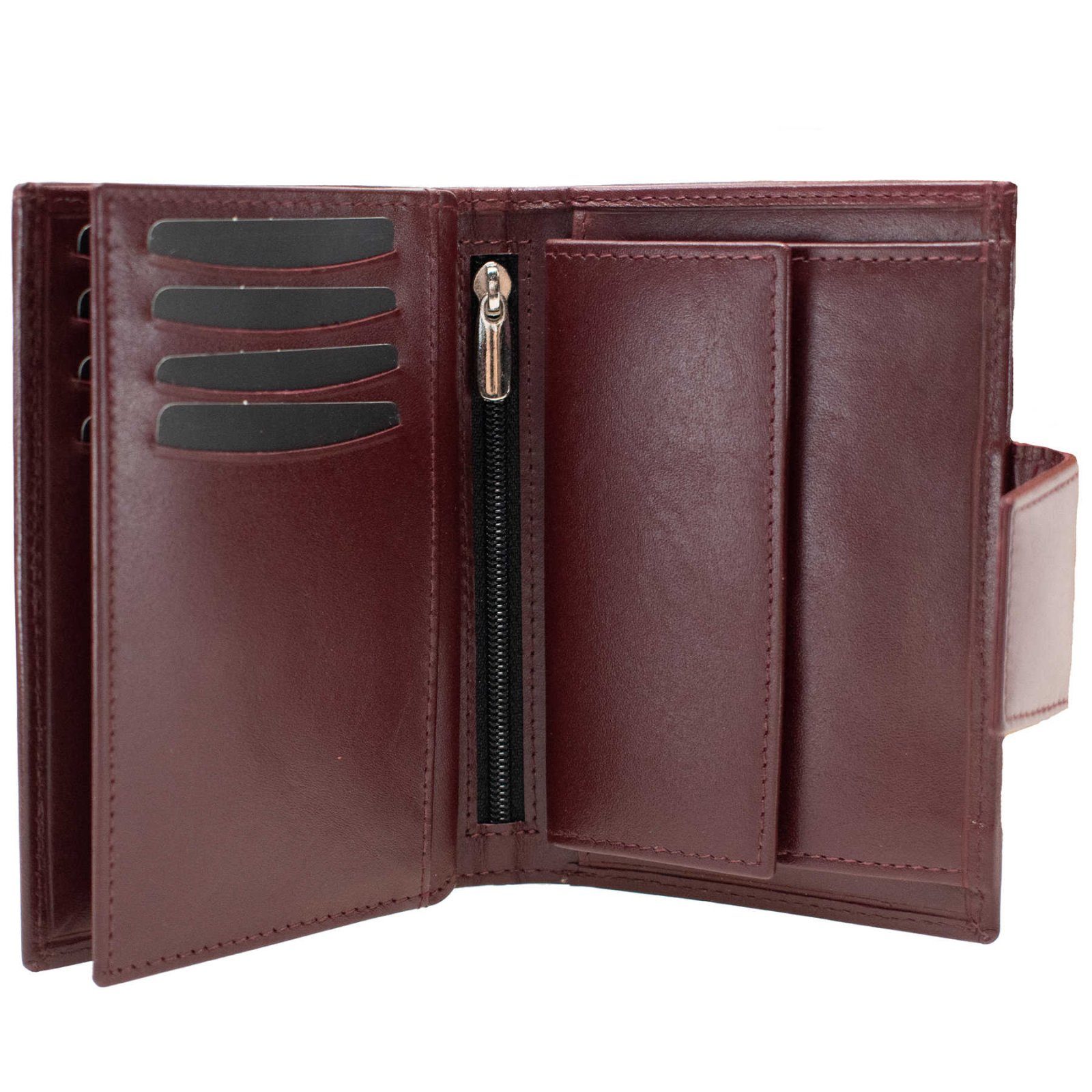 Гаманець жіночий шкіряний Semi Line RFID Dark Red (P8261-2) 2