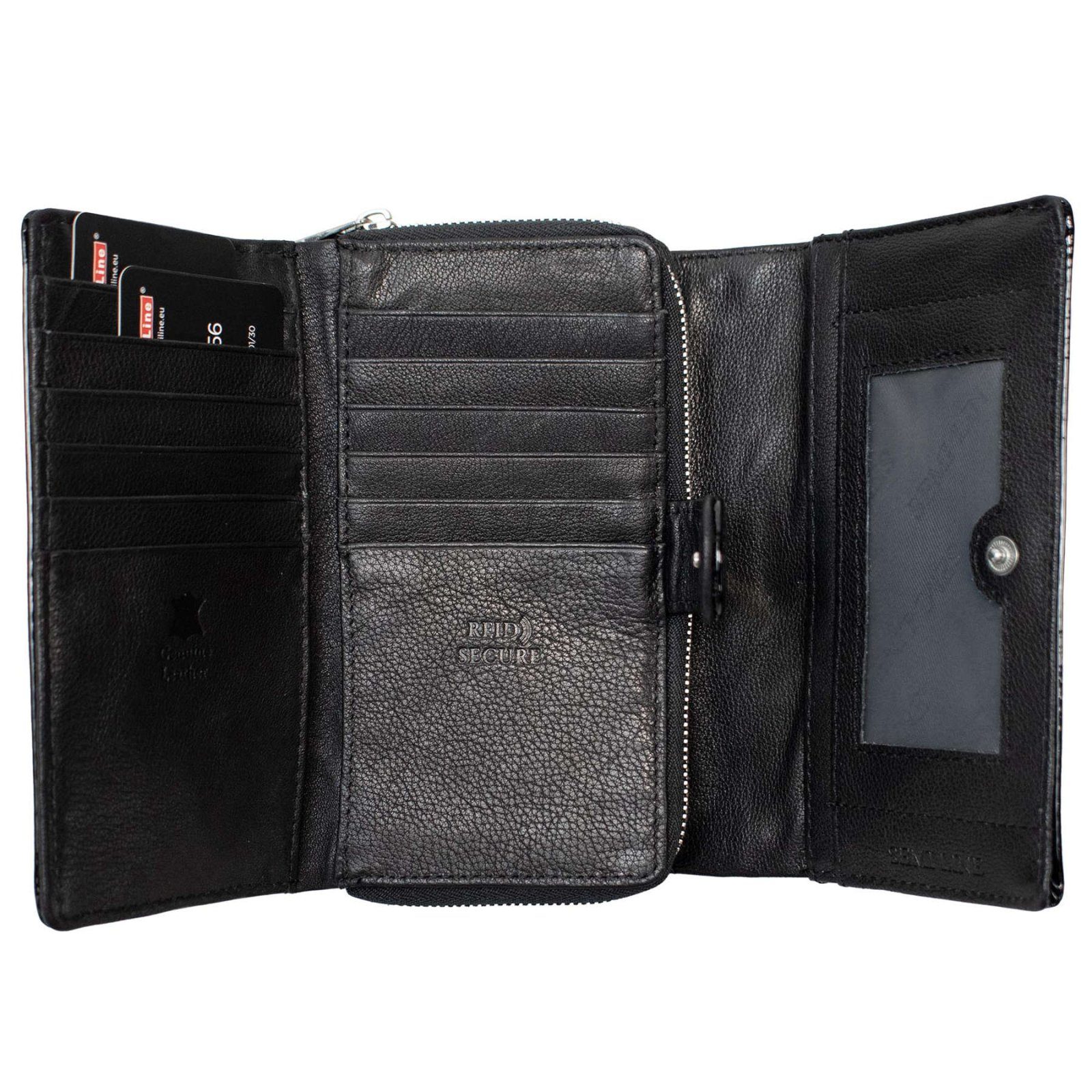 Гаманець жіночий шкіряний Semi Line RFID Black (P8229-0) 3