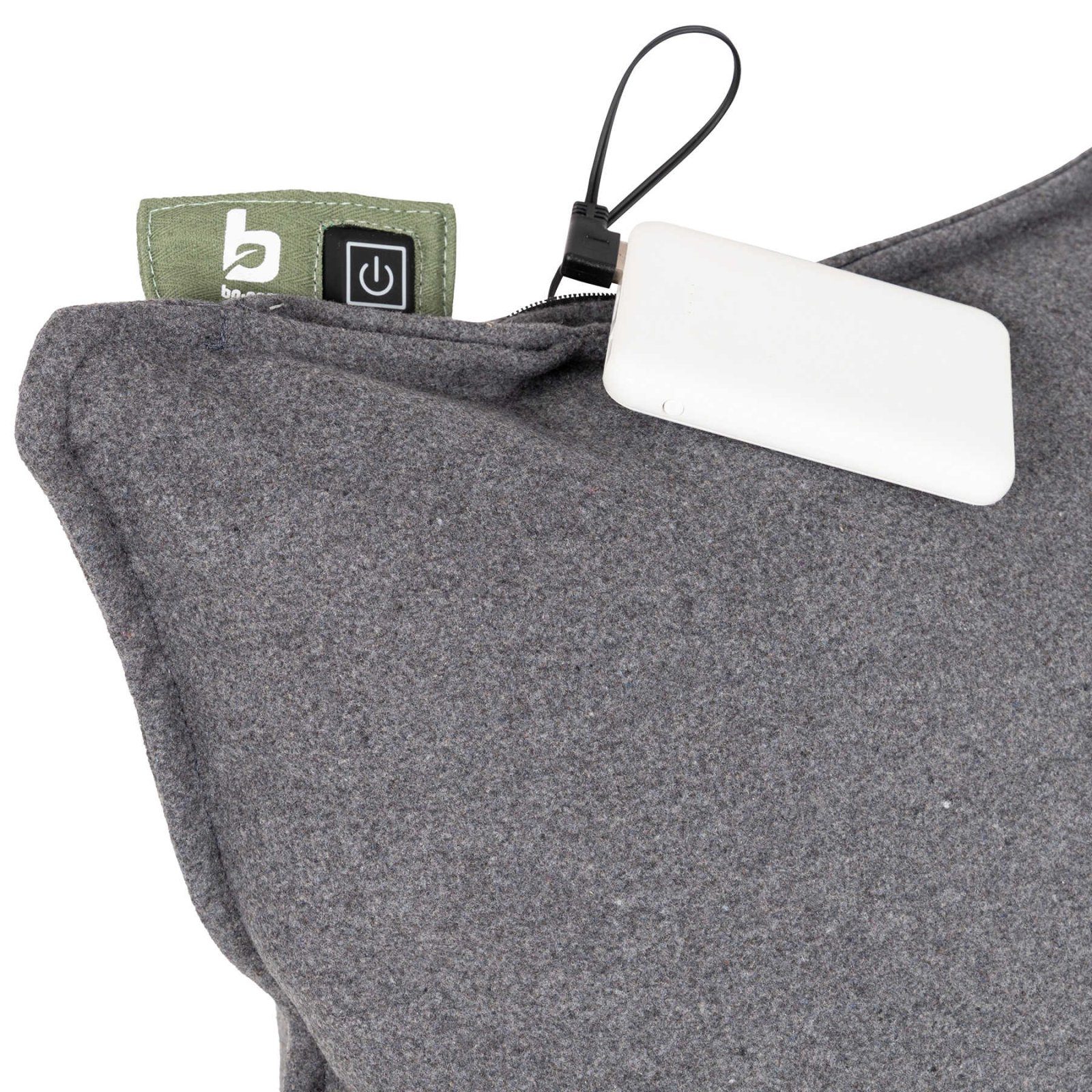 Подушка кемпінгова з підігрівом Bo-Camp Skudde USB Powerbank Grey (1849355) 5