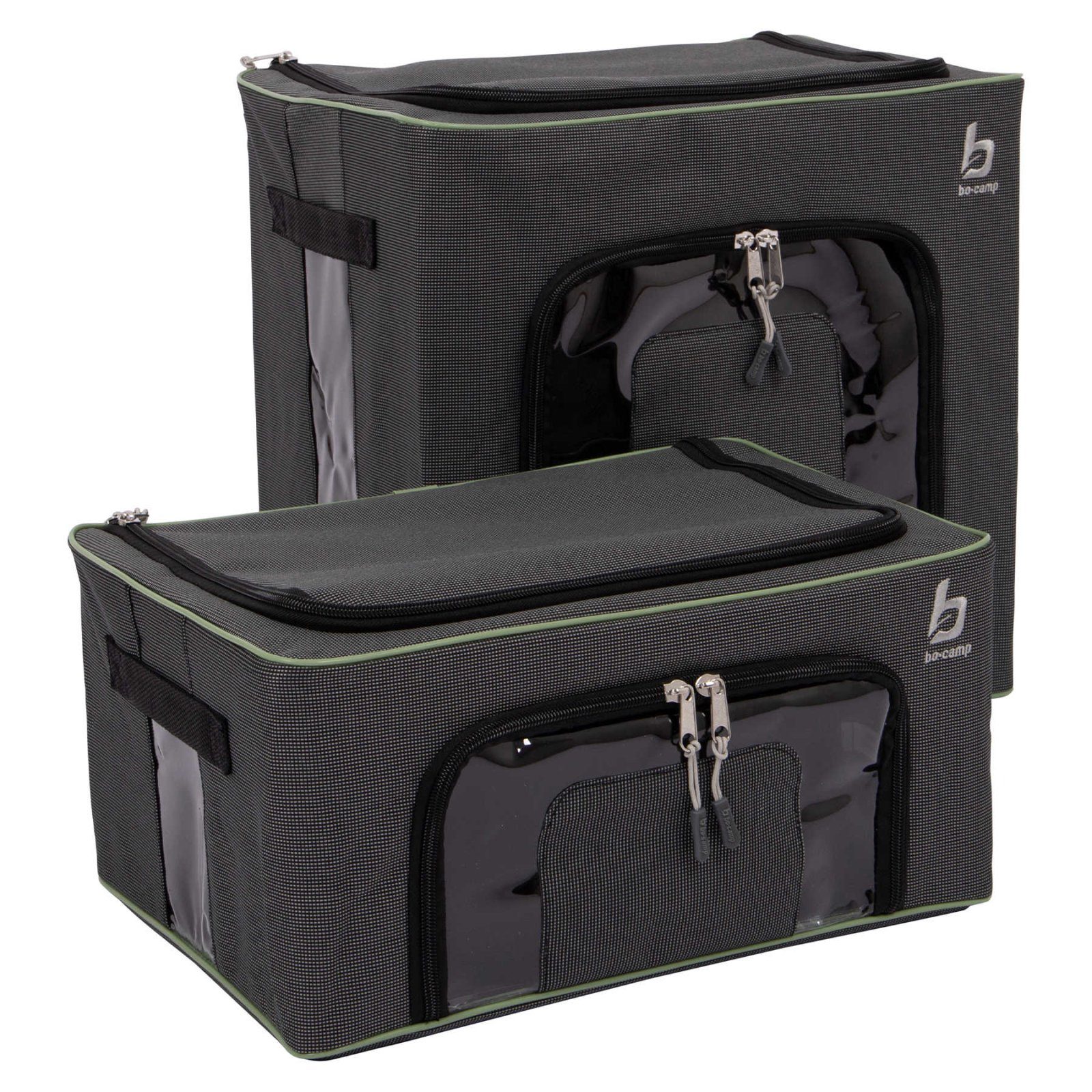 Комплект боксів-органайзерів складаних Bo-Camp Box Set M+L Anthracite (1709280)