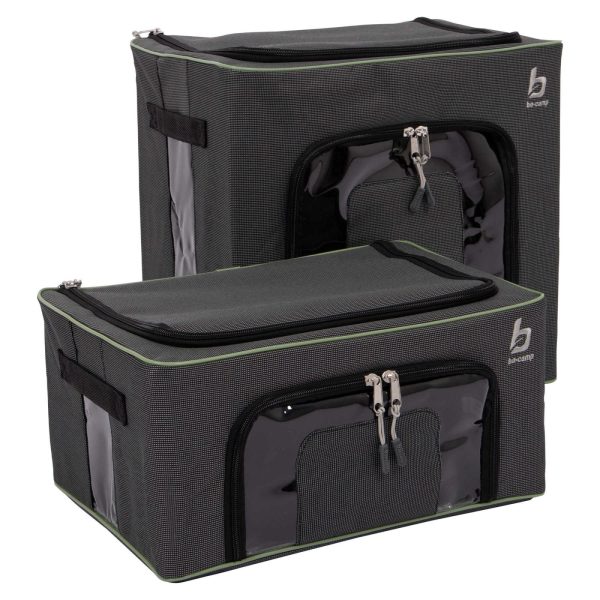 Комплект боксів-органайзерів складаних Bo-Camp Box Set M+L Anthracite (1709280)