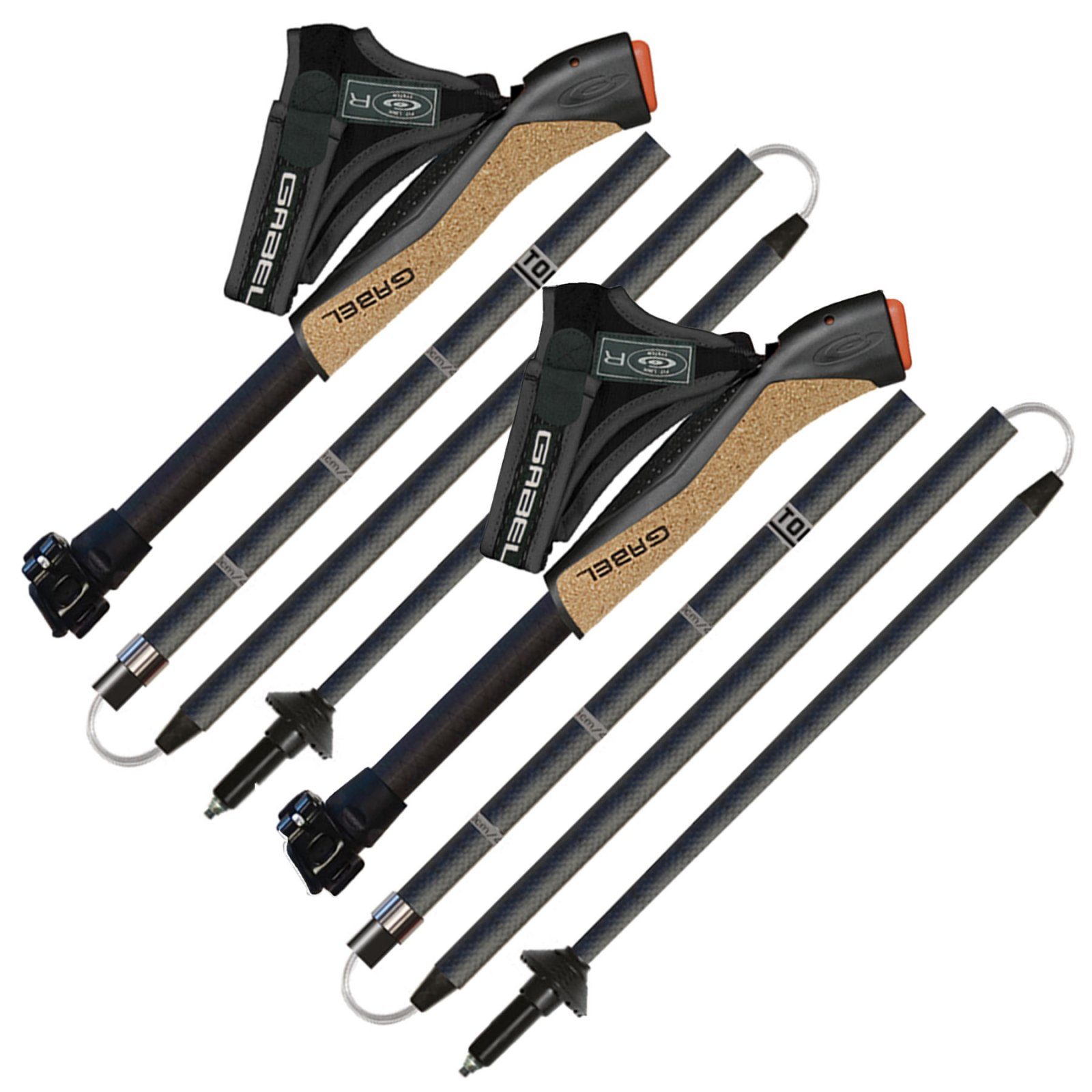 Палиці для скандинавської ходьби Gabel Nordic Carbon Feather XTL (7009399300000) 2