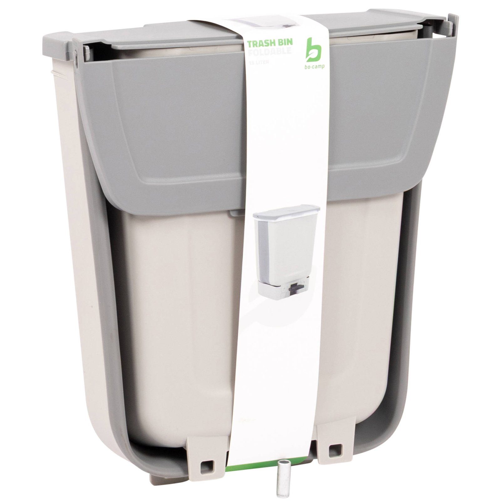 Корзина для сміття складана Bo-Camp Waste Bin Foldable 15L White/Grey (5329979) 4