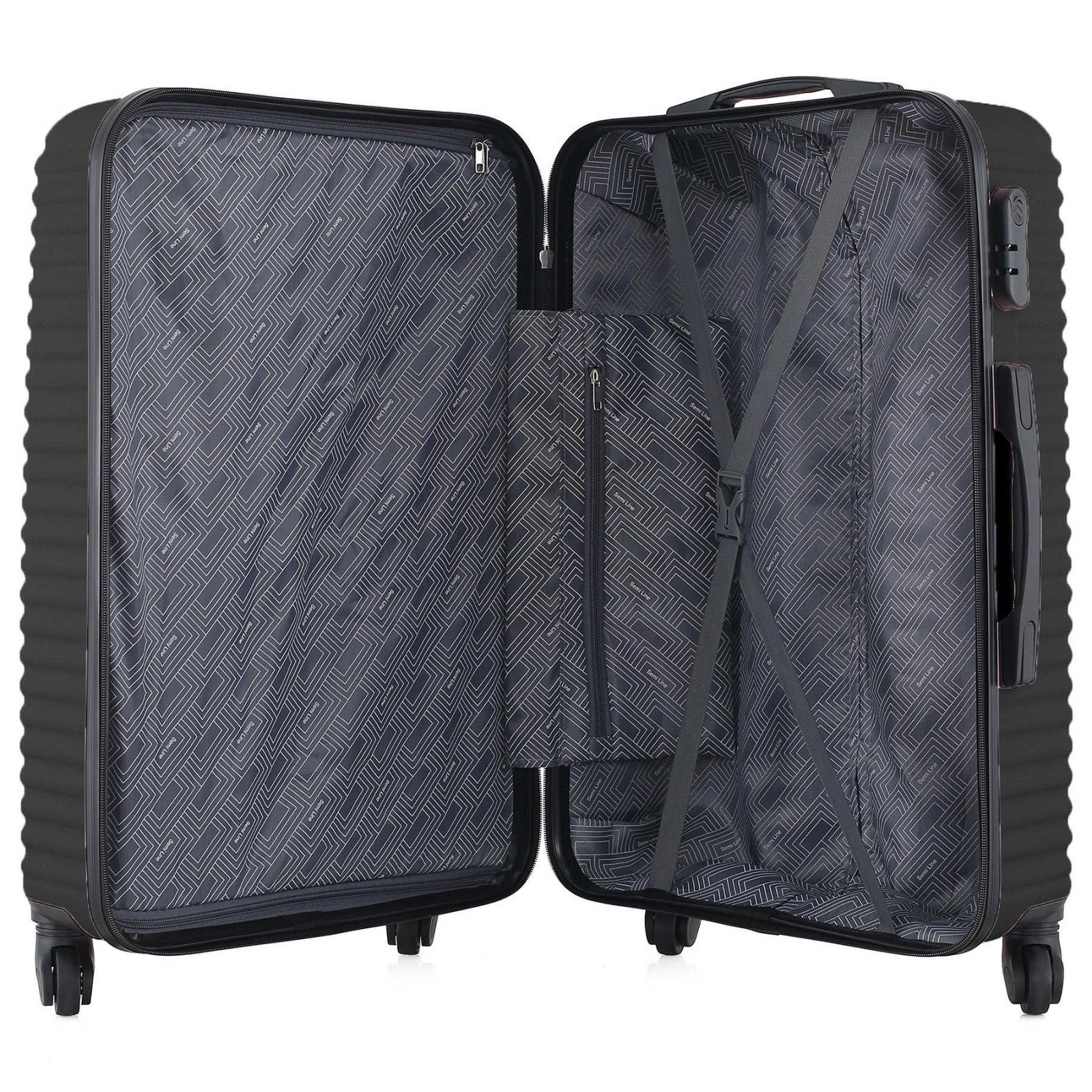 Валіза Semi Line 24" (M) Black (T5647-3) Discounted 8