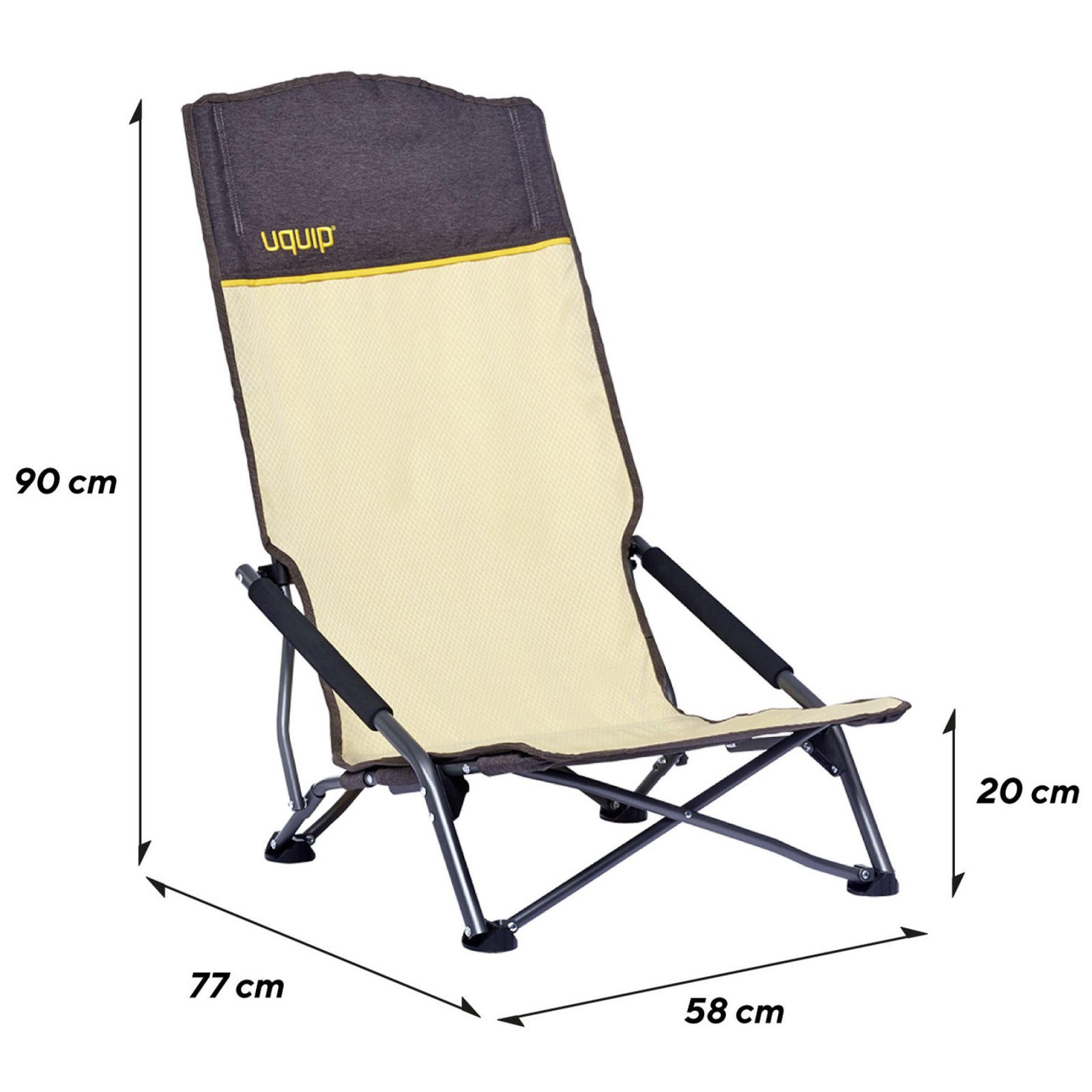 Крісло розкладне Uquip Sandy XL Sand/Grey (244043) 3