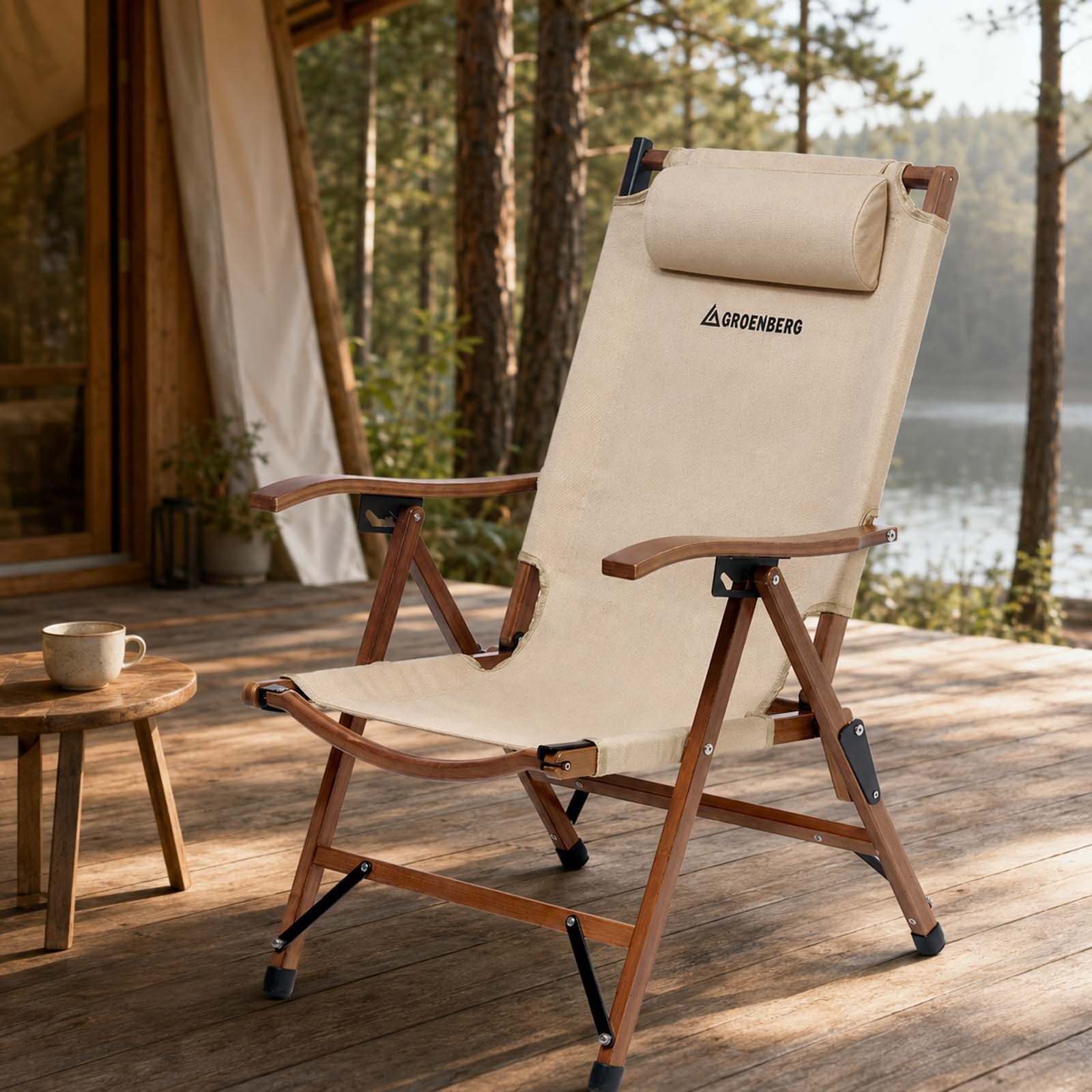 Крісло розкладне Groenberg Skogen Bamboo (264003) 2