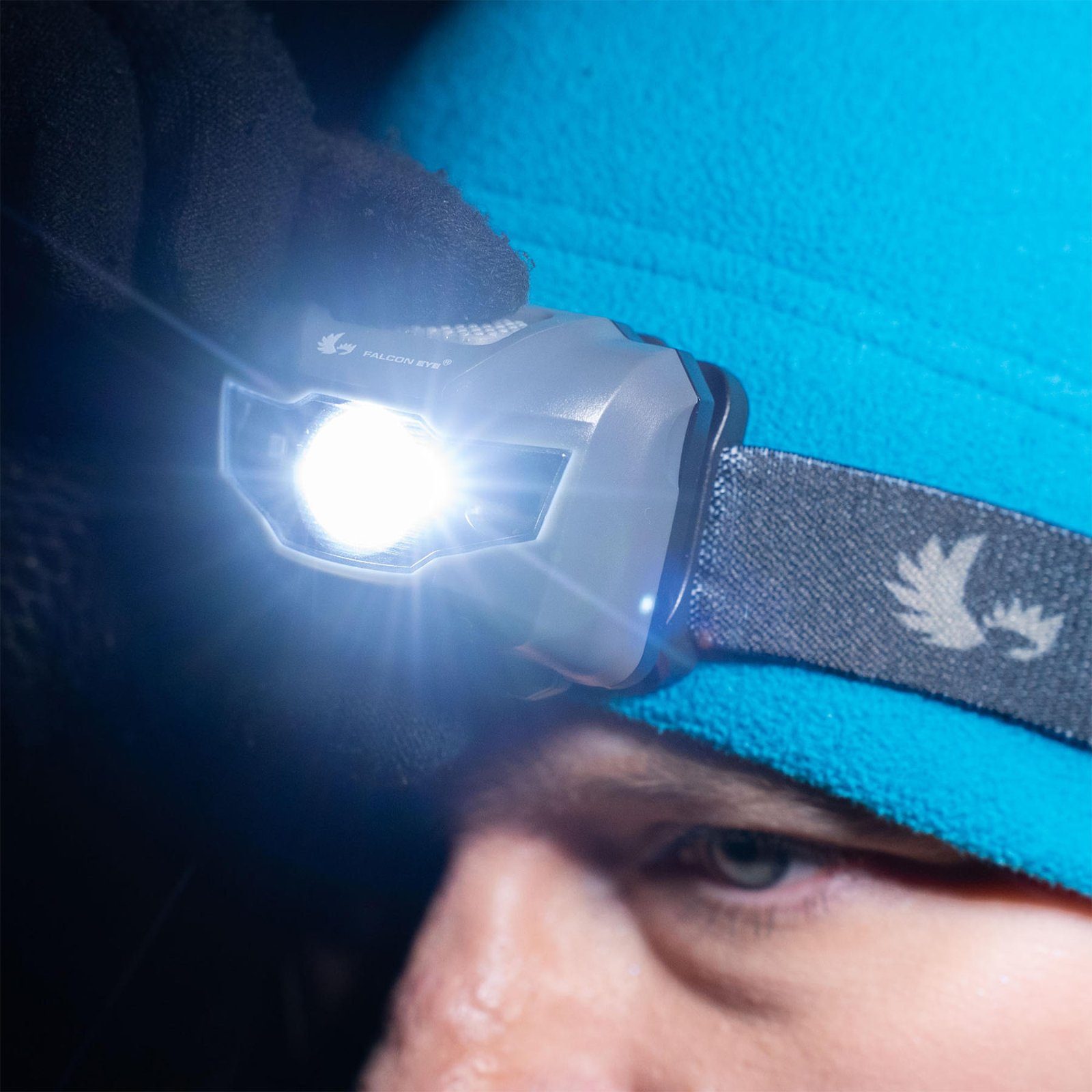 Ліхтар налобний Falcon Eye Orion (160 Lm) Cool White/Red/Green LED Blue (FHL0015) 2