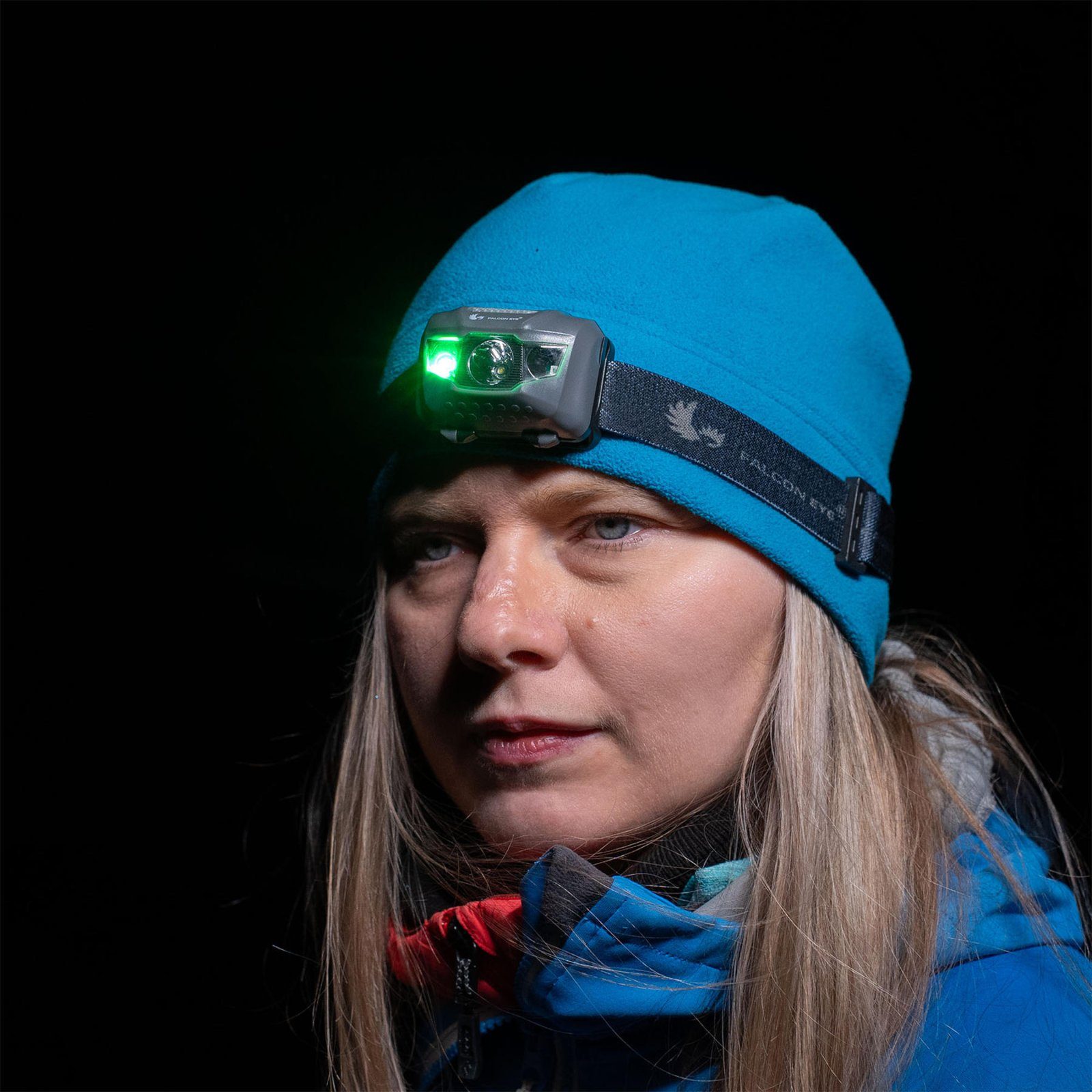 Ліхтар налобний Falcon Eye Orion (160 Lm) Cool White/Red/Green LED Blue (FHL0015) 3
