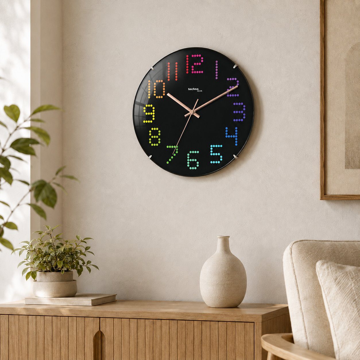 Годинник настінний Technoline WT7410 Black (WT7410) 2