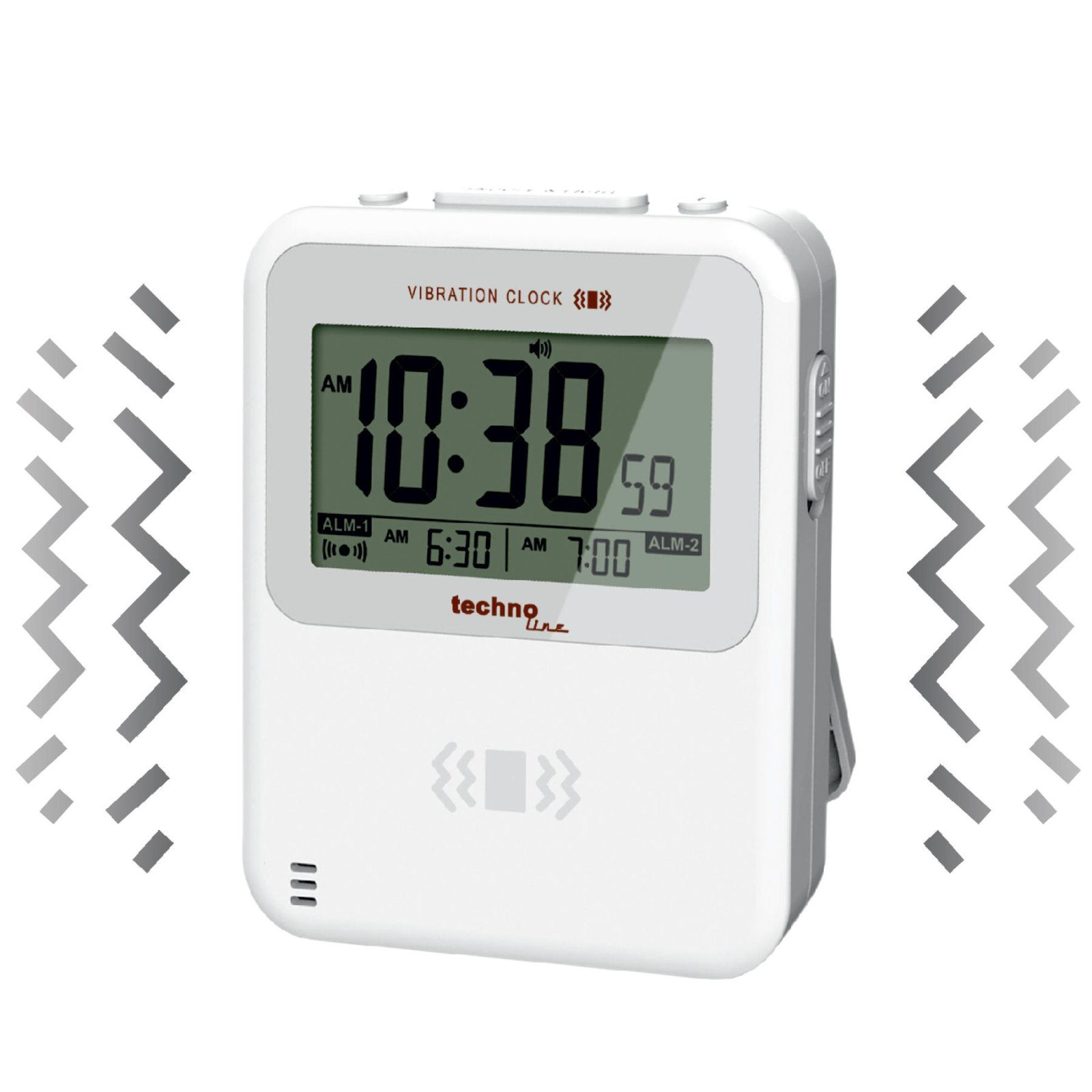 Годинник настільний Technoline Vibro WT350 White (WT350) 5