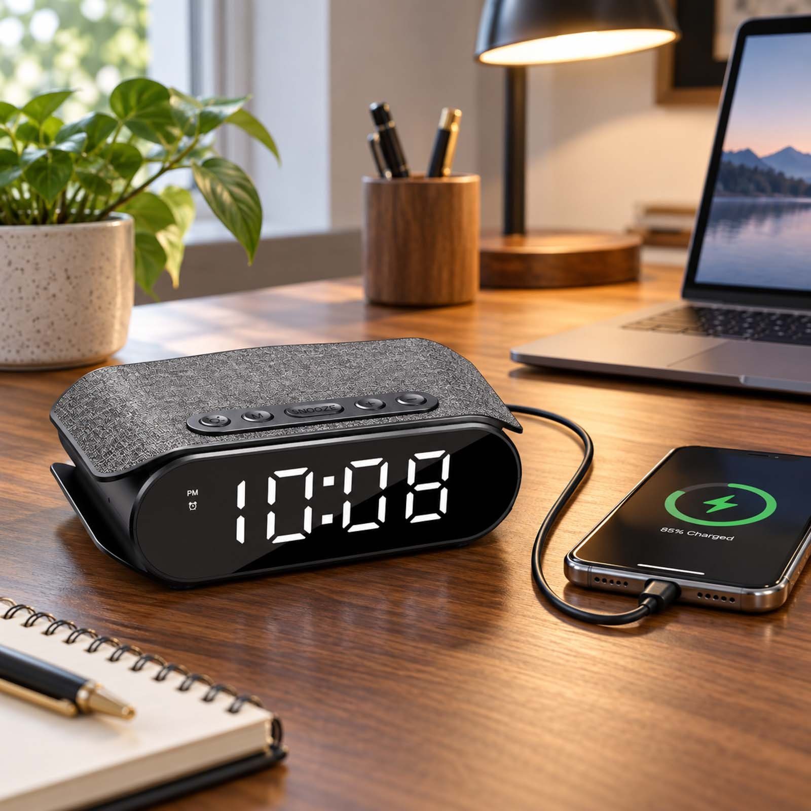 Годинник настільний Technoline WT450 USB Black (WT450) 4