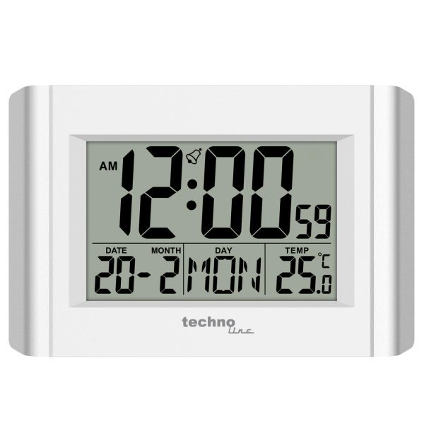 Годинник настільний Technoline WS8002 White (WS8002)