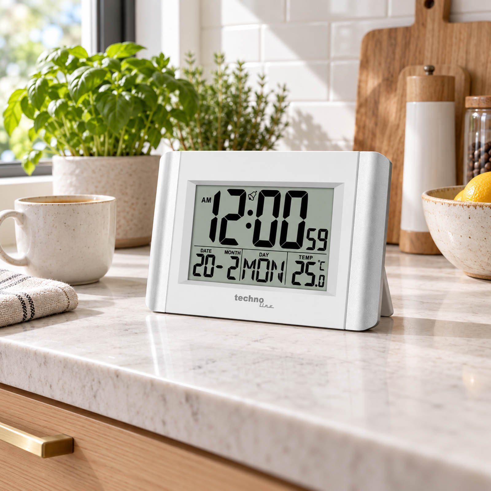 Годинник настільний Technoline WS8002 White (WS8002) 4