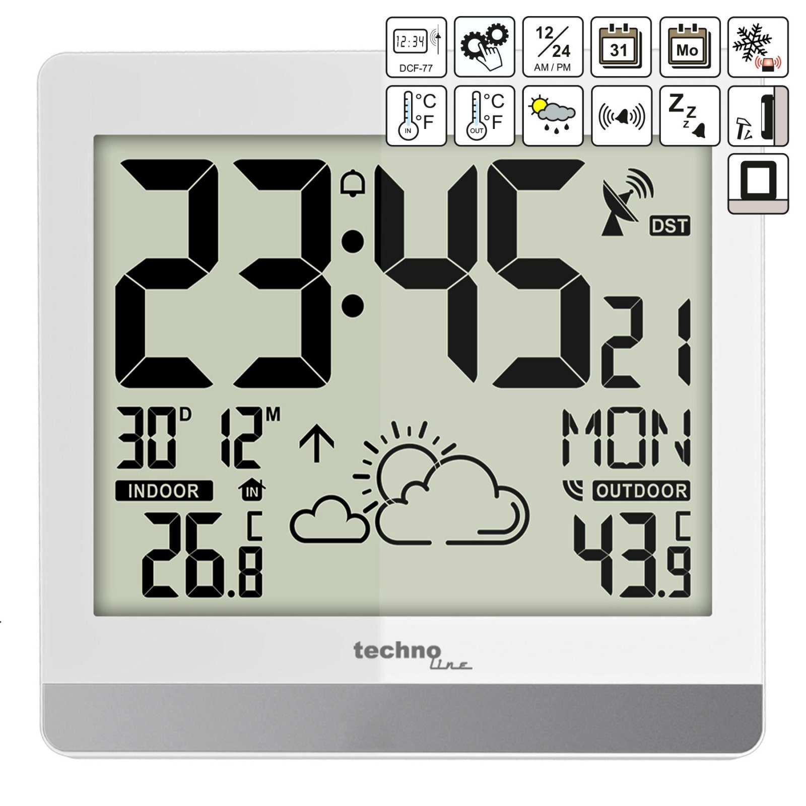 Годинник настінний Technoline WS8119 White (WS8119) 3