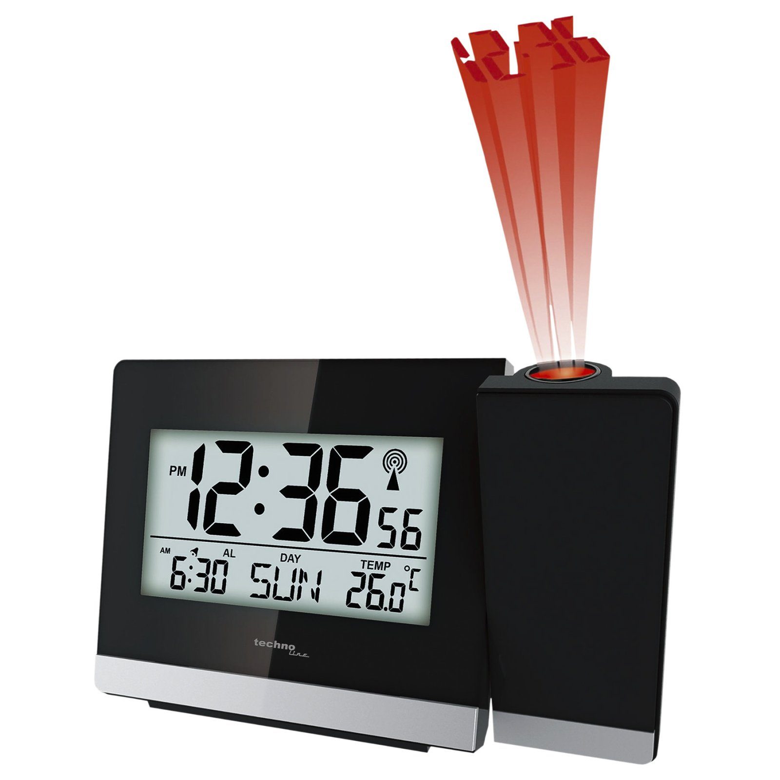 Годинник проекційний Technoline WT536 Black (WT536) 2