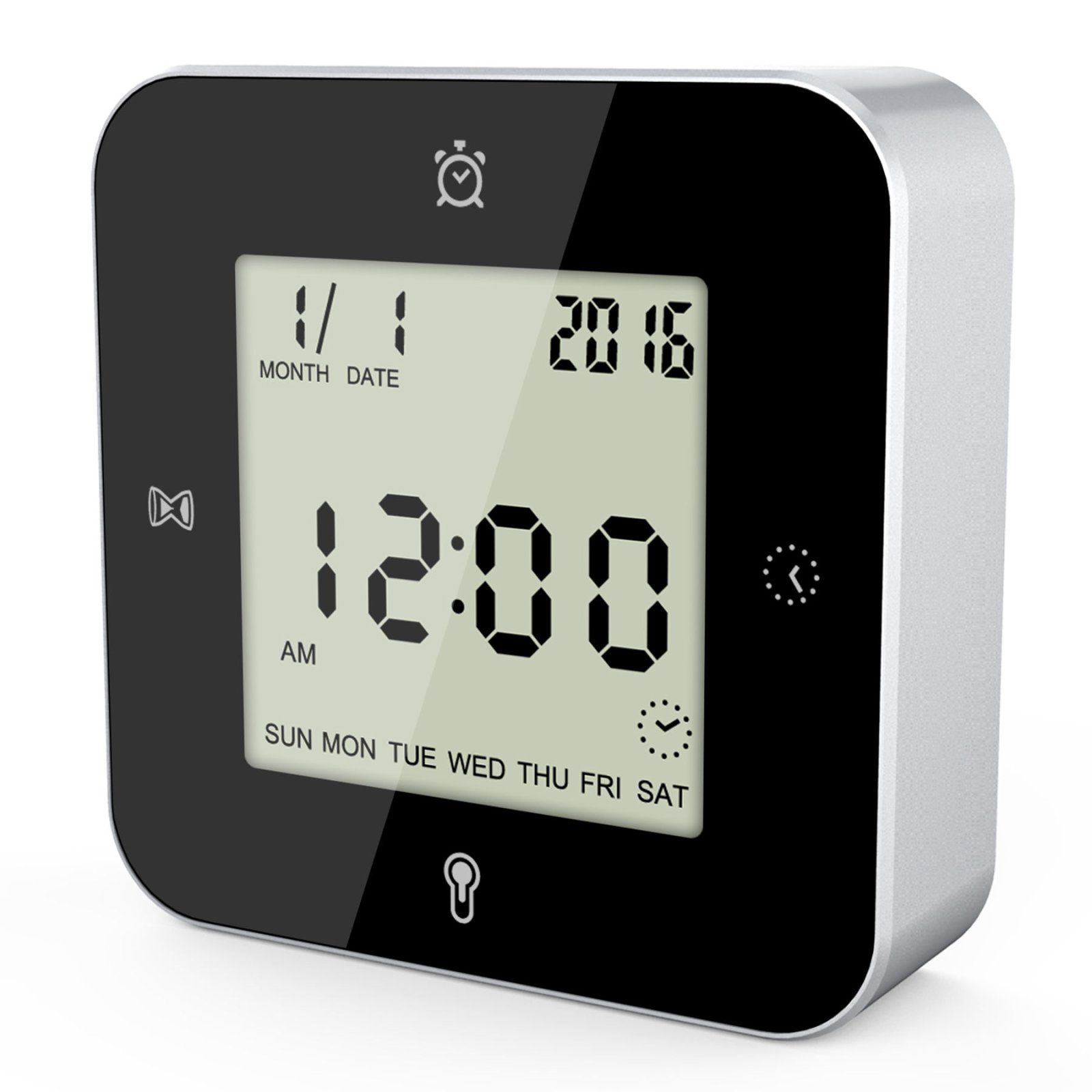 Годинник настільний Technoline WT344 Black/Silver (WT344) 2