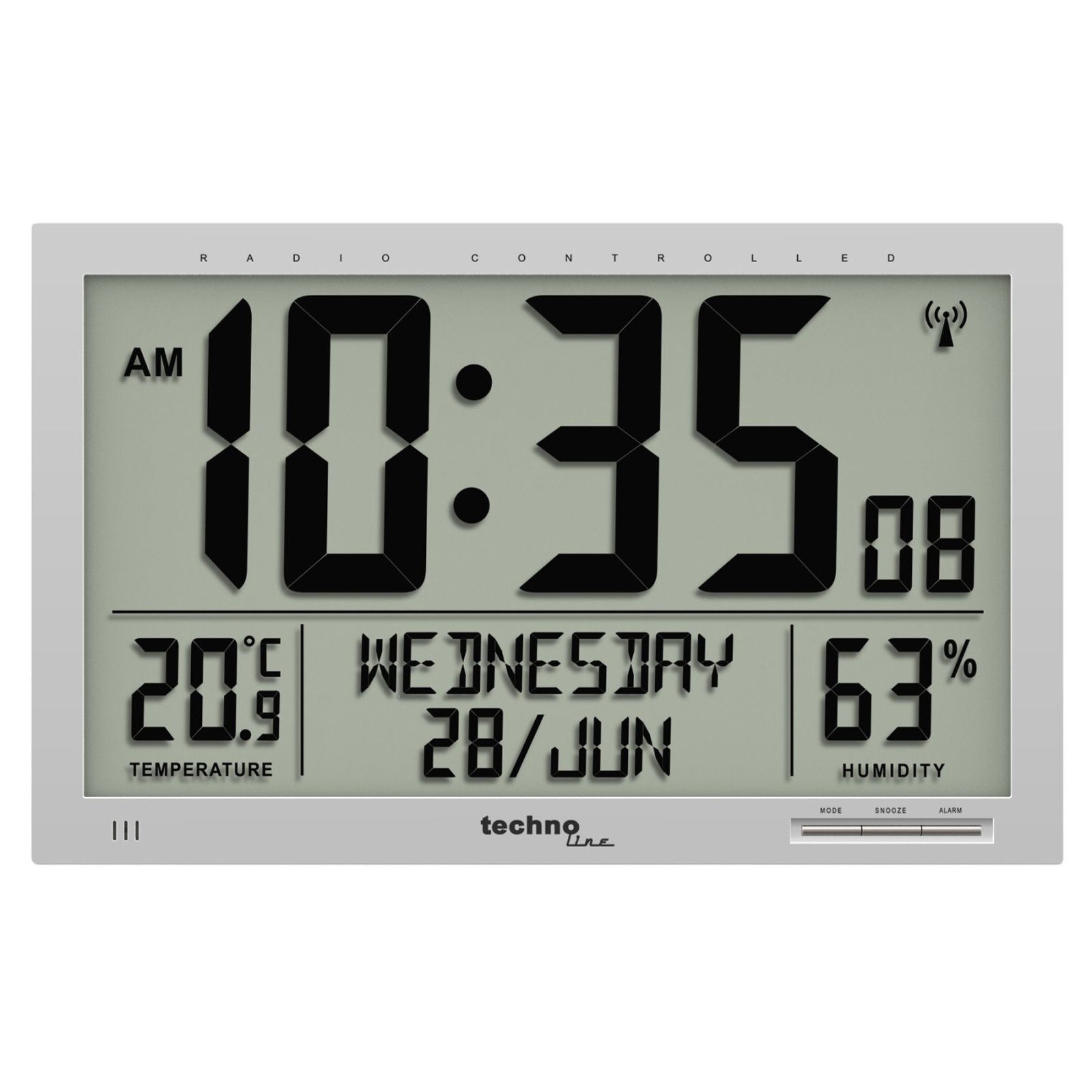 Годинник настінний Technoline WS8013 Silver (WS8013) 4