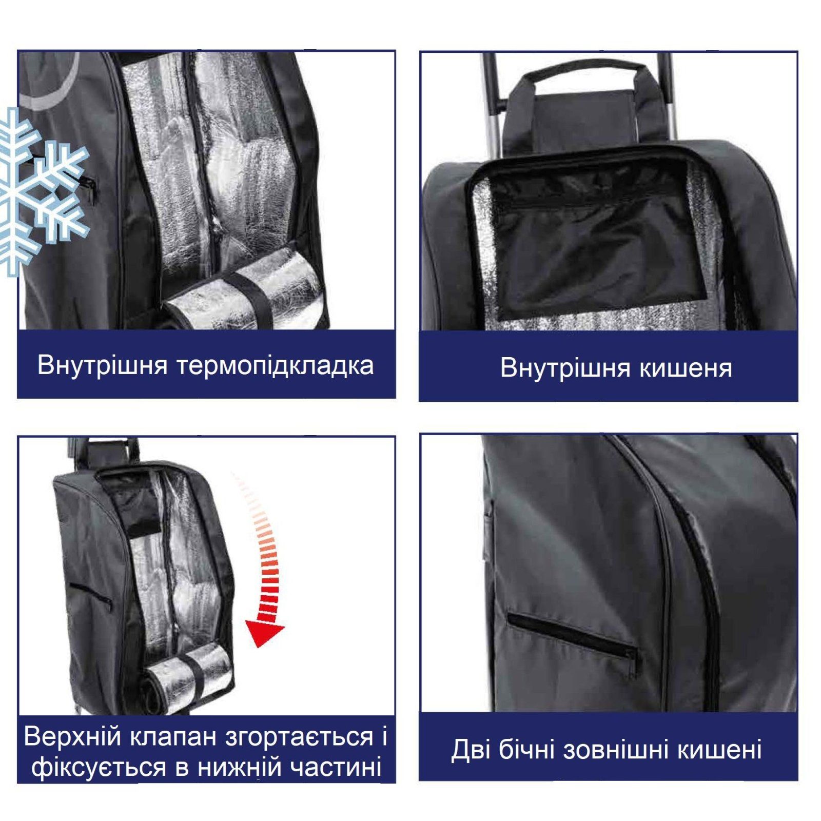 Сумка-візок Casa Si Partner Black (CS93076Y06S) 2