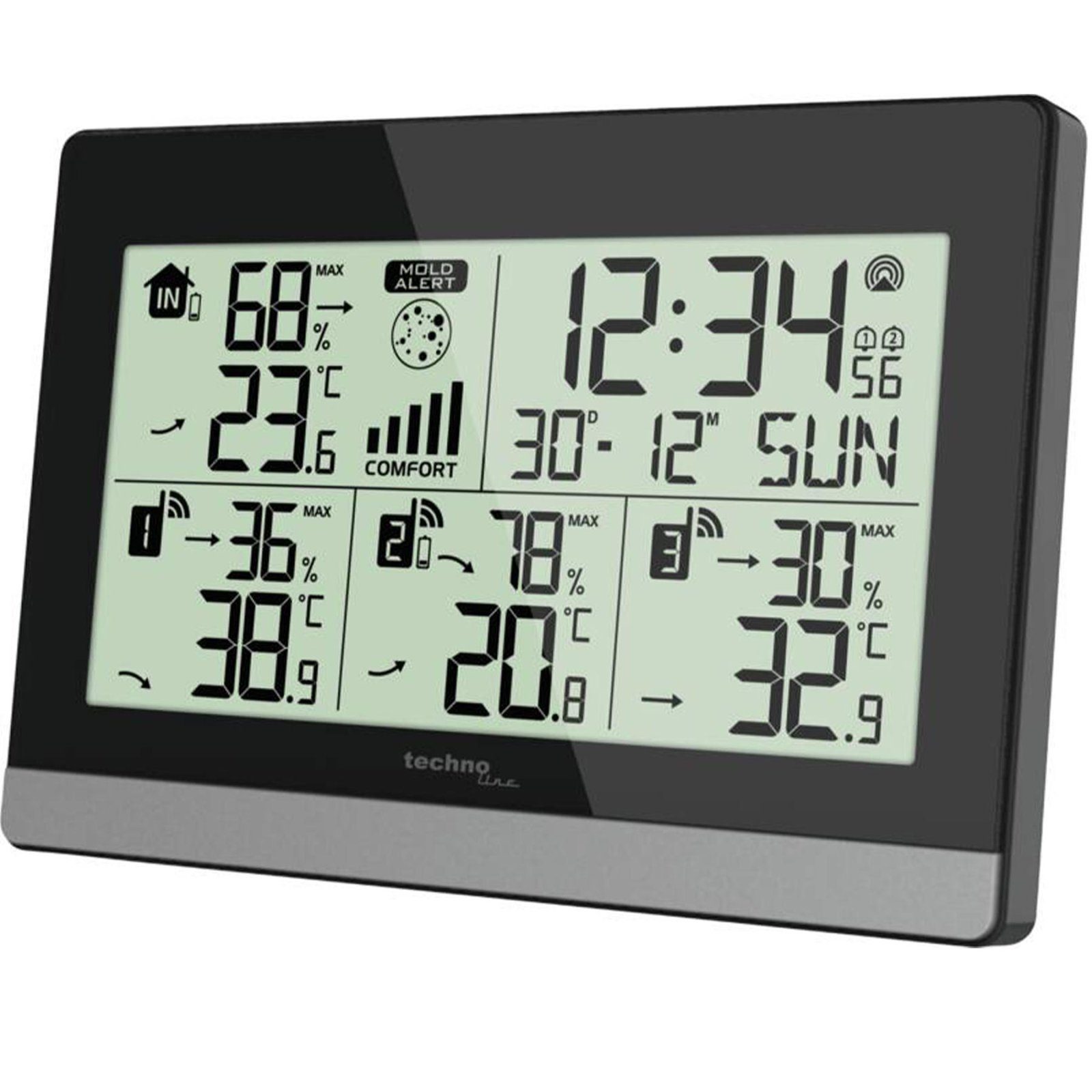 Термогігрометр Technoline WS7065 Black/Silver (WS7065) 2