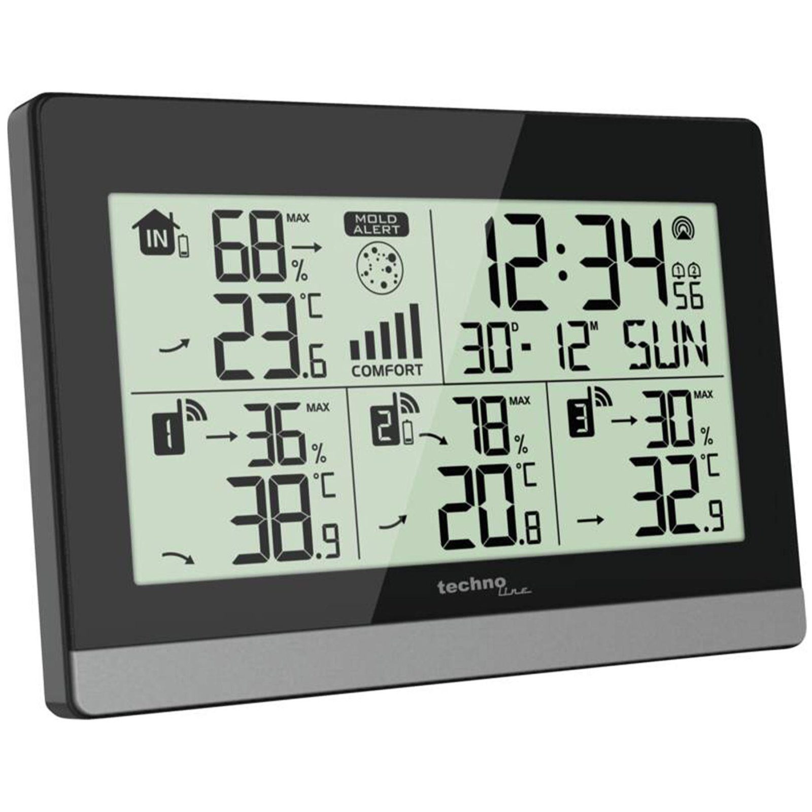 Термогігрометр Technoline WS7065 Black/Silver (WS7065) 4