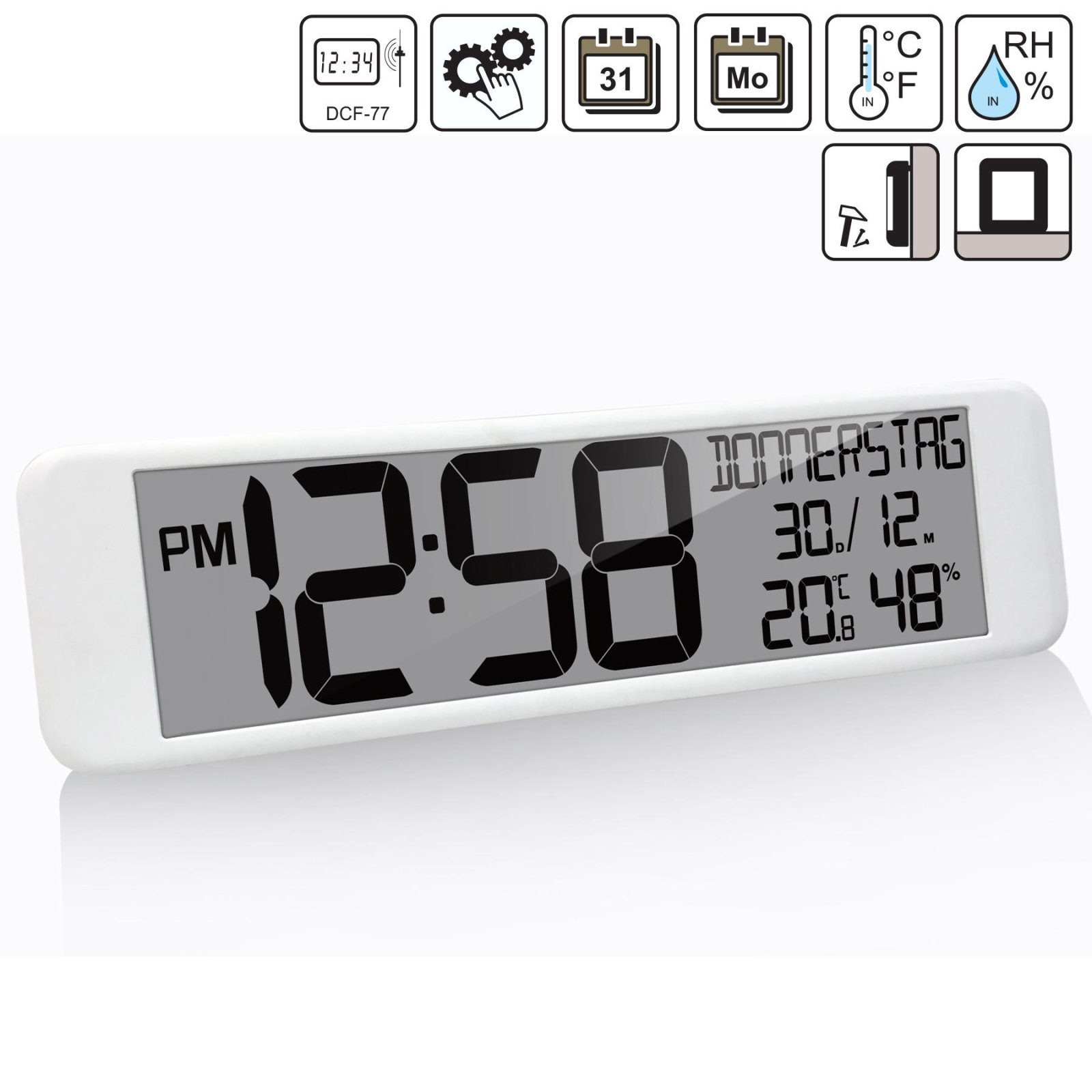 Годинник настінний Technoline WS8120 White (WS8120) 4