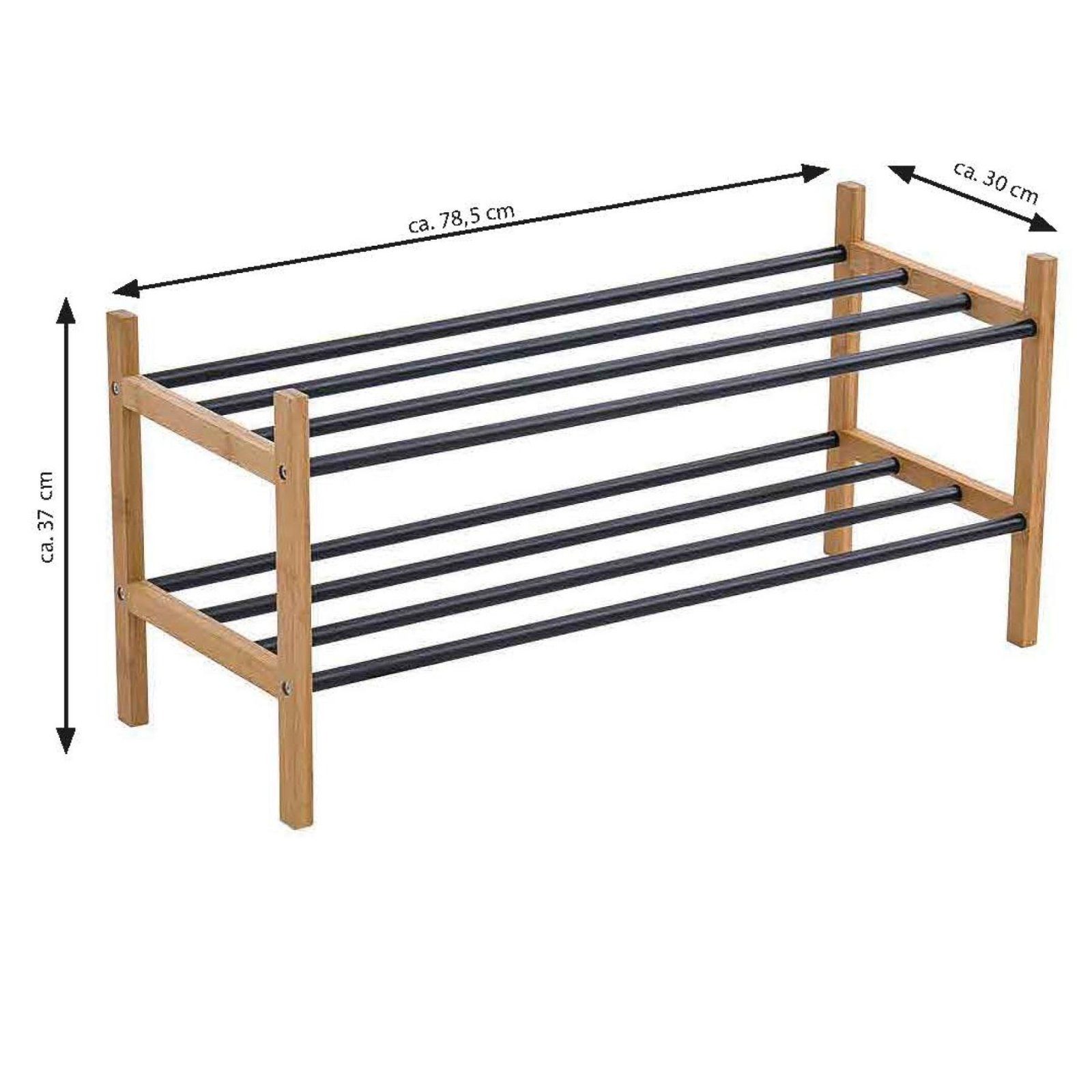 Полиця для взуття Casa Si Shoe Rack Bamboo (CS92307W04) 3