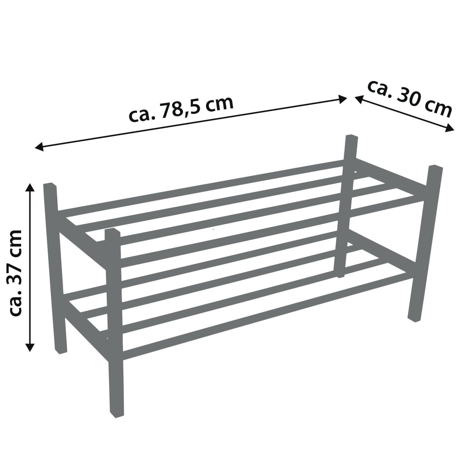 Полиця для взуття Casa Si Shoe Rack Bamboo (CS92307W04) 4