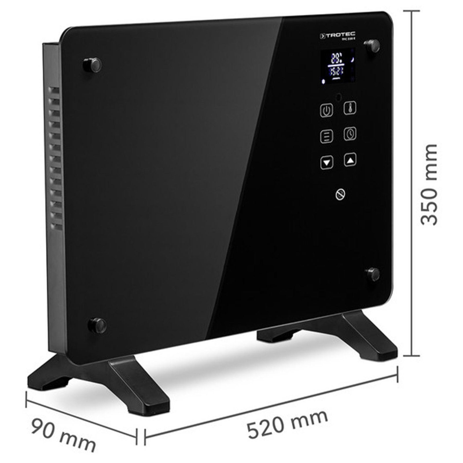 Тепловентилятор керамічний Trotec TFC 220 E 2200W Black (1410000690) 5