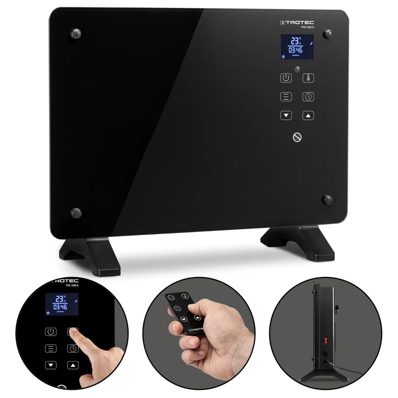 Тепловентилятор керамічний Trotec TFC 220 E 2200W Black (1410000690) 8