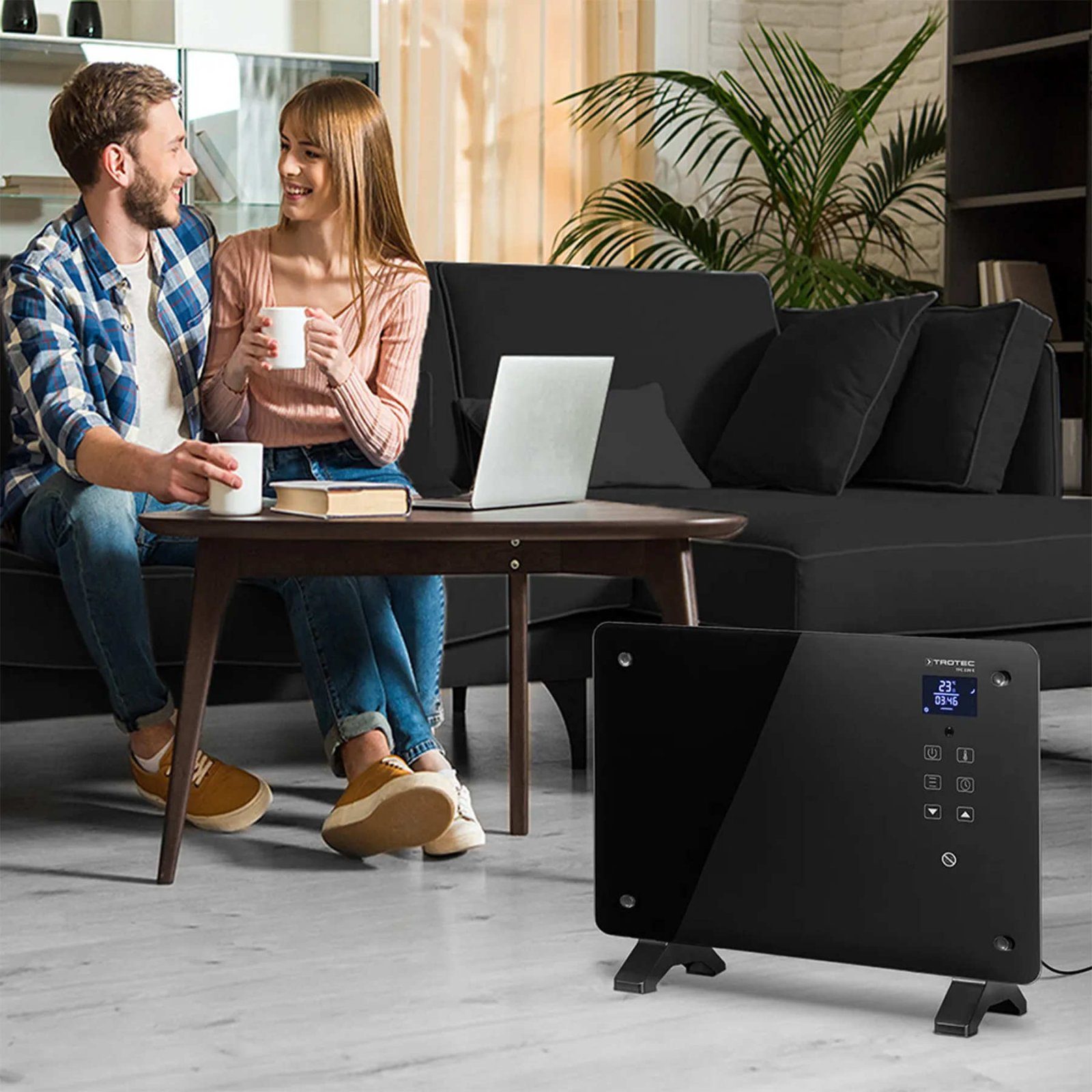 Тепловентилятор керамічний Trotec TFC 220 E 2200W Black (1410000690) 9