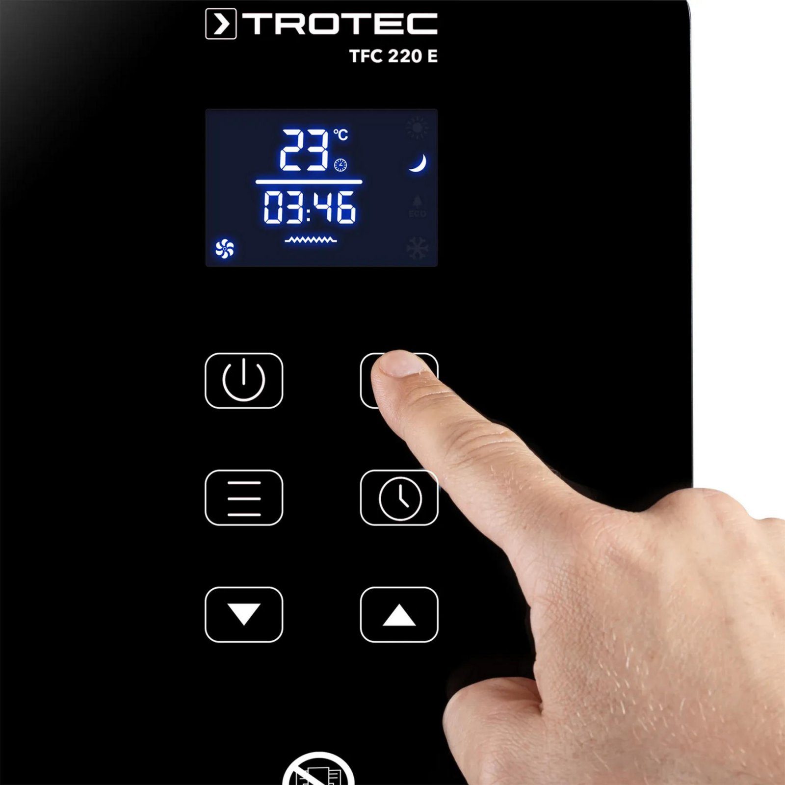 Тепловентилятор керамічний Trotec TFC 220 E 2200W Black (1410000690) 6