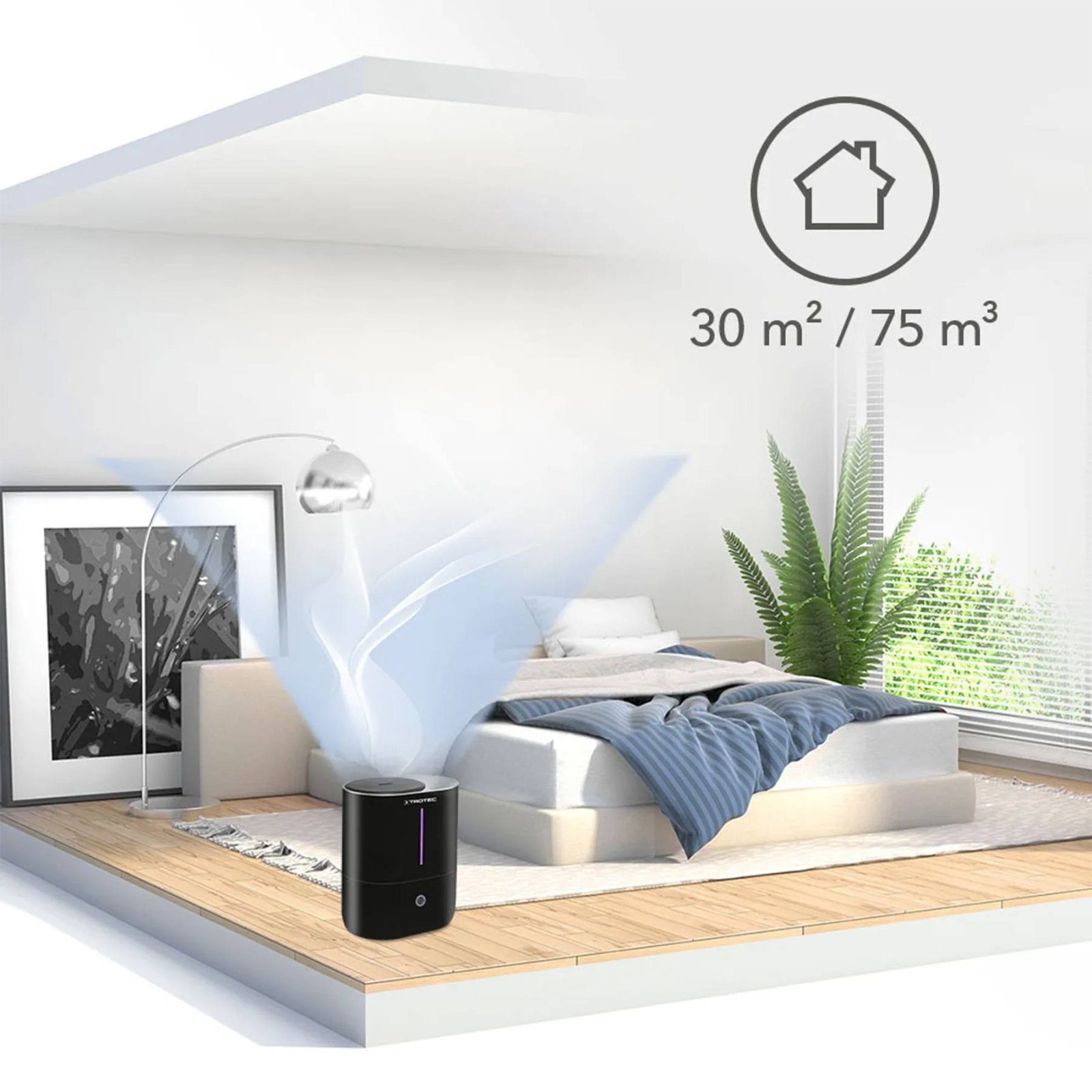 Зволожувач повітря ультразвуковий Trotec B 2 E Black (1160000051) 8
