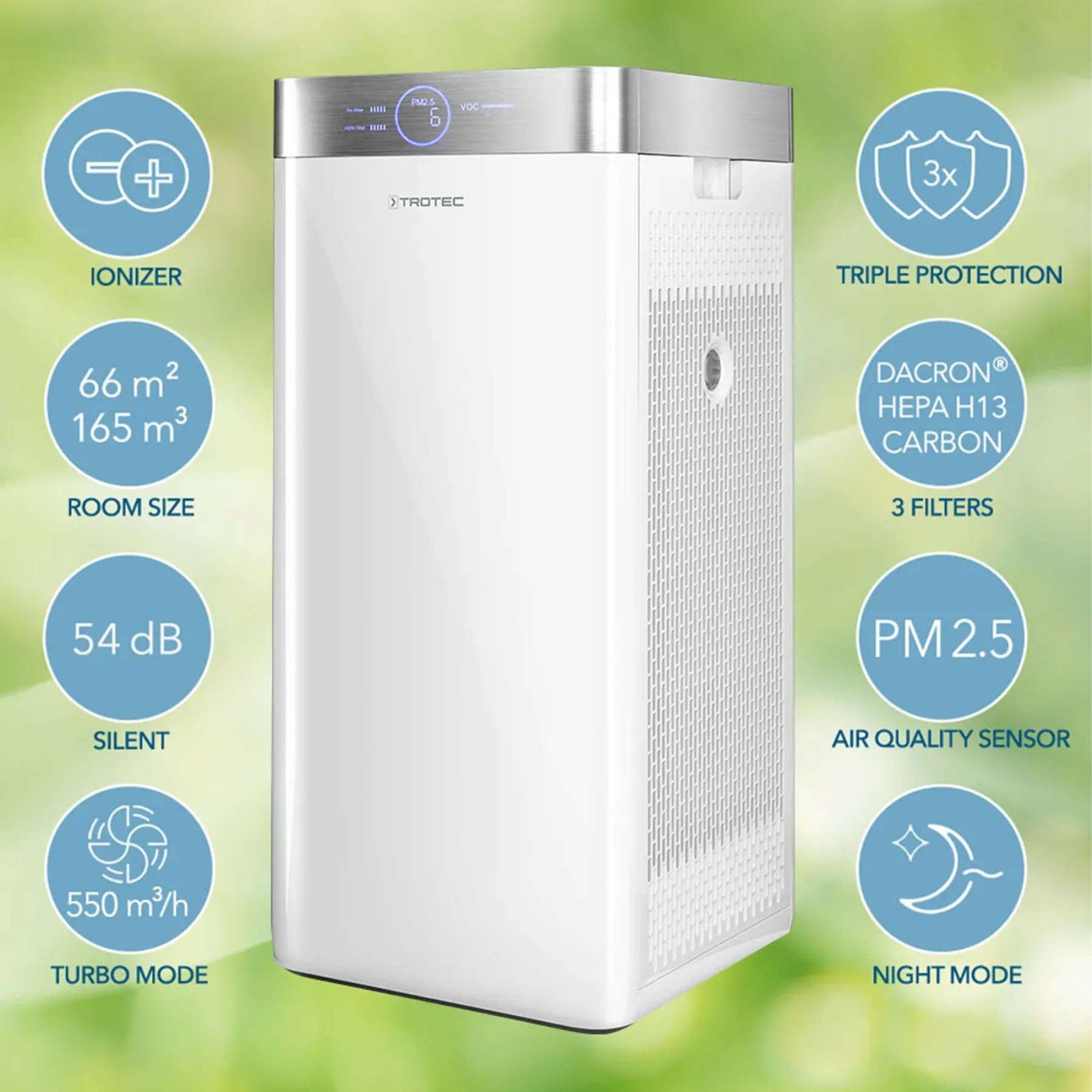 Очисник повітря Trotec AirgoClean 200 E White (1580001045) 11