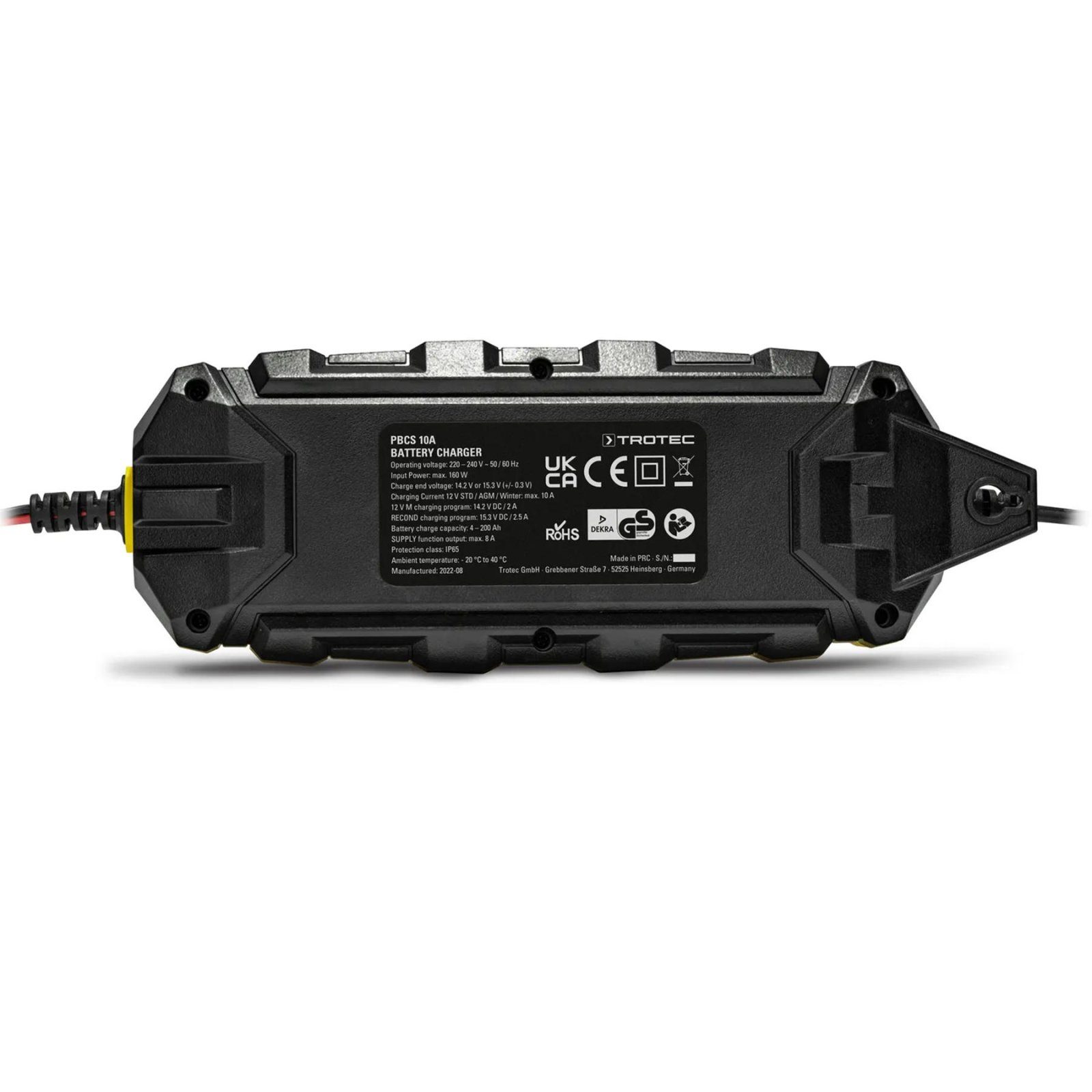 Зарядний пристрій для автомобільного акумулятора Trotec PBCS 10A, 12V, 4-200Ah (4675000015) 2